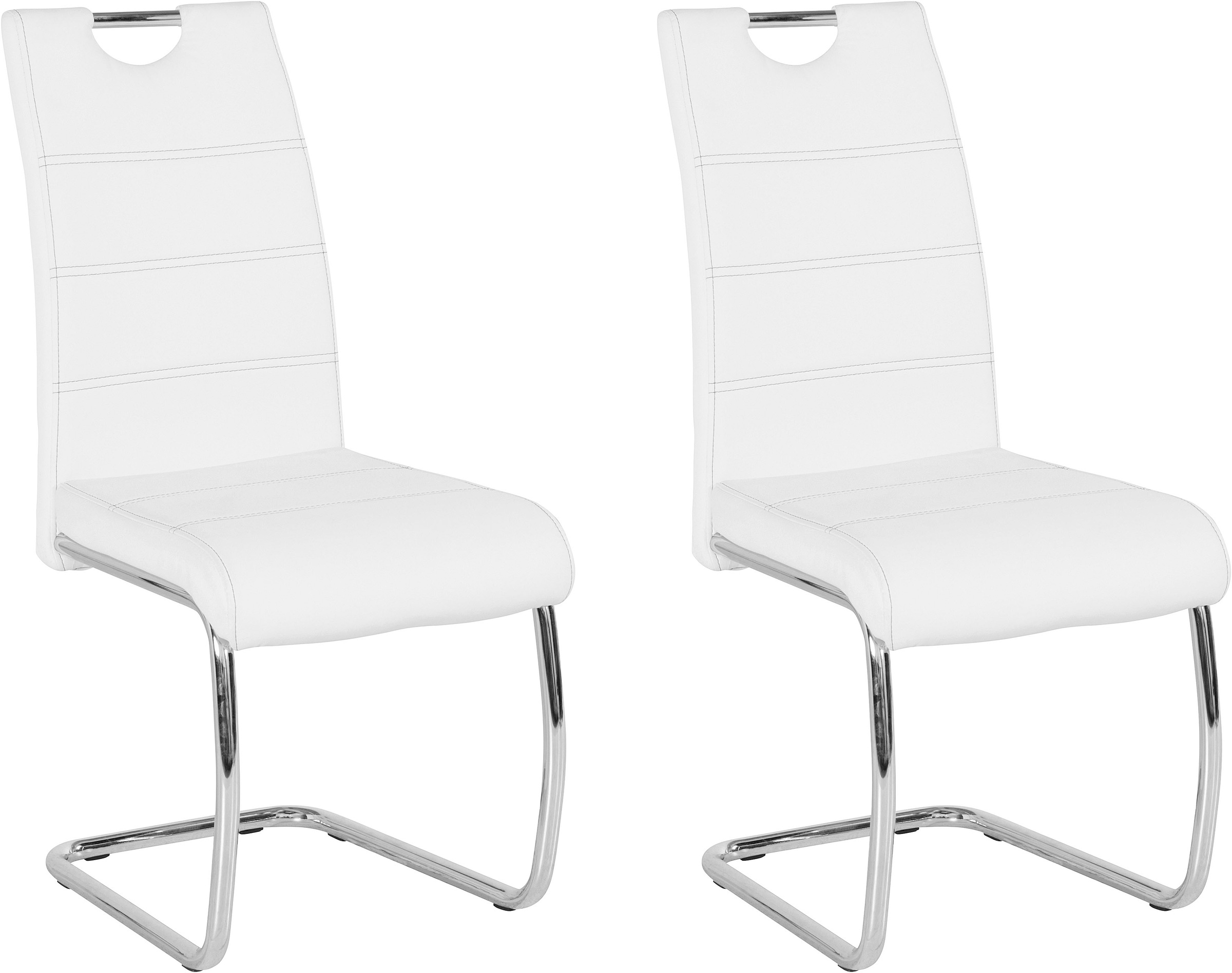 HELA Freischwinger "Flora, Esszimmerstühle", (Set), 2 St., Kunstleder, Schw günstig online kaufen