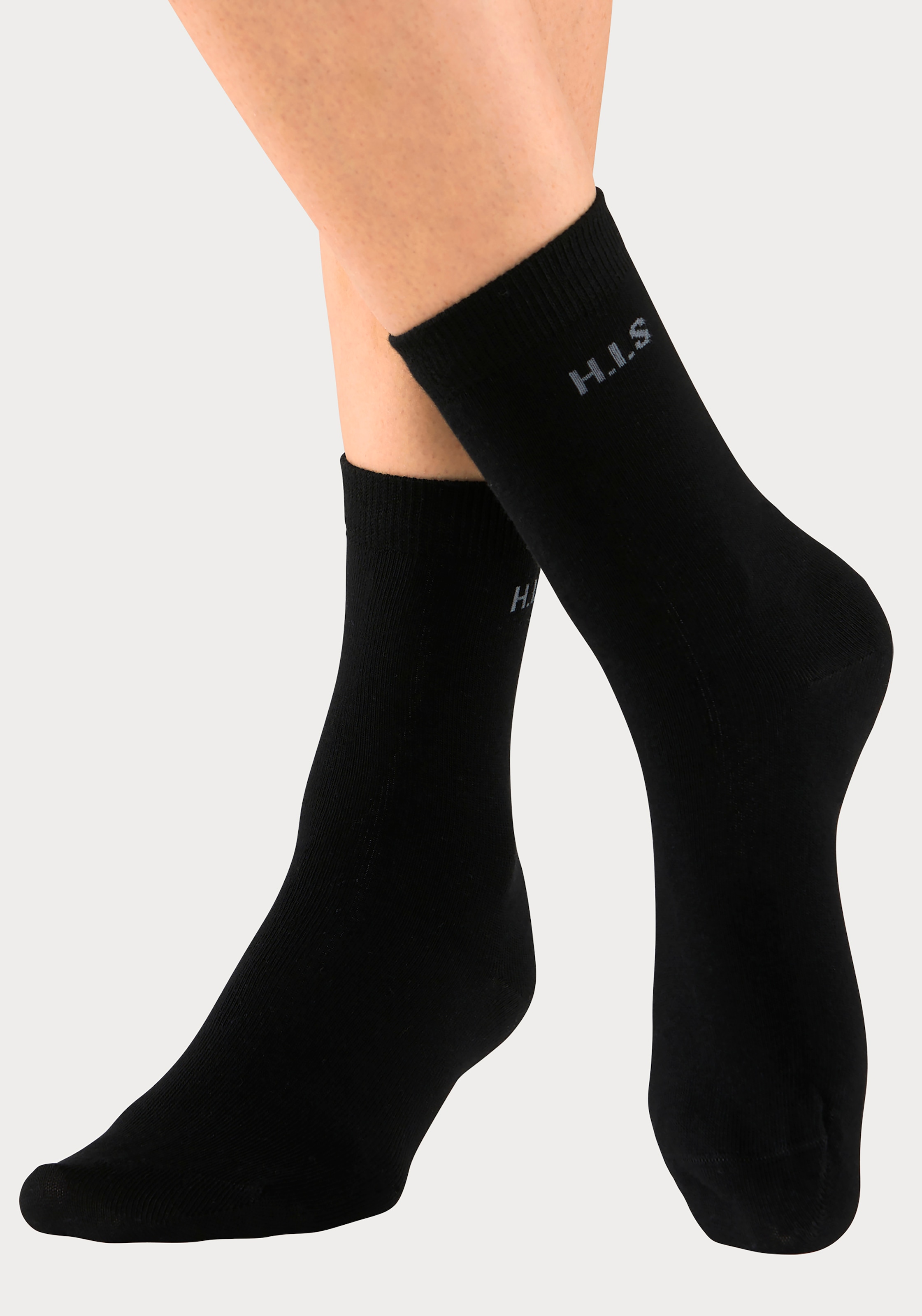 H.I.S Socken, (Packung, 16 Paar), mit eingestricktem Markenlogo
