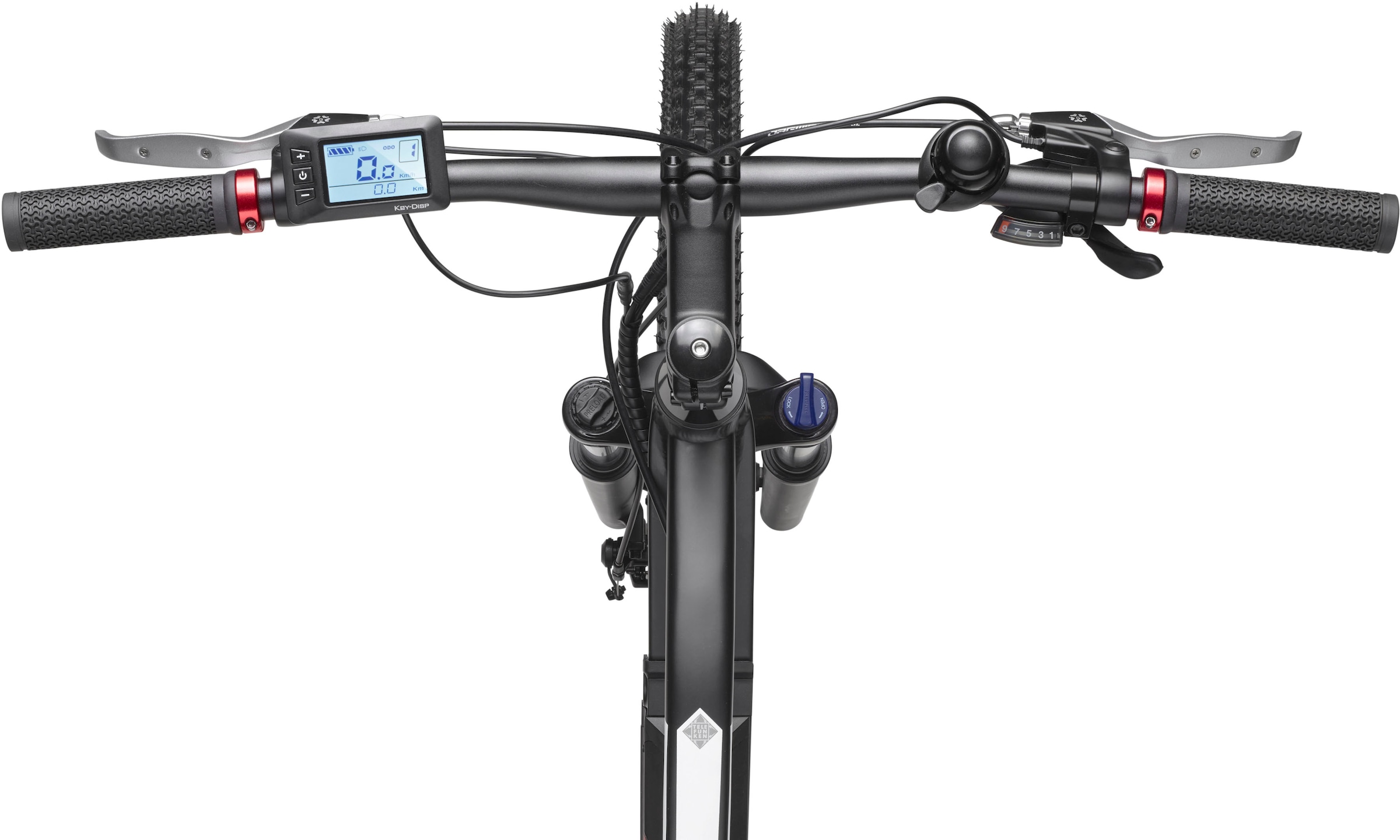 Telefunken E-Bike »Aufsteiger M924«, 9 Gang, Shimano, Altus, Heckmotor 250 W, (36 V 504 Wh Akku-ca. 100 km Reichweite-Geländebike off road), Mountainbike MTB Elektrofahrrad, Damen Herren, 27,5 / 29 Zoll, Pedelec
