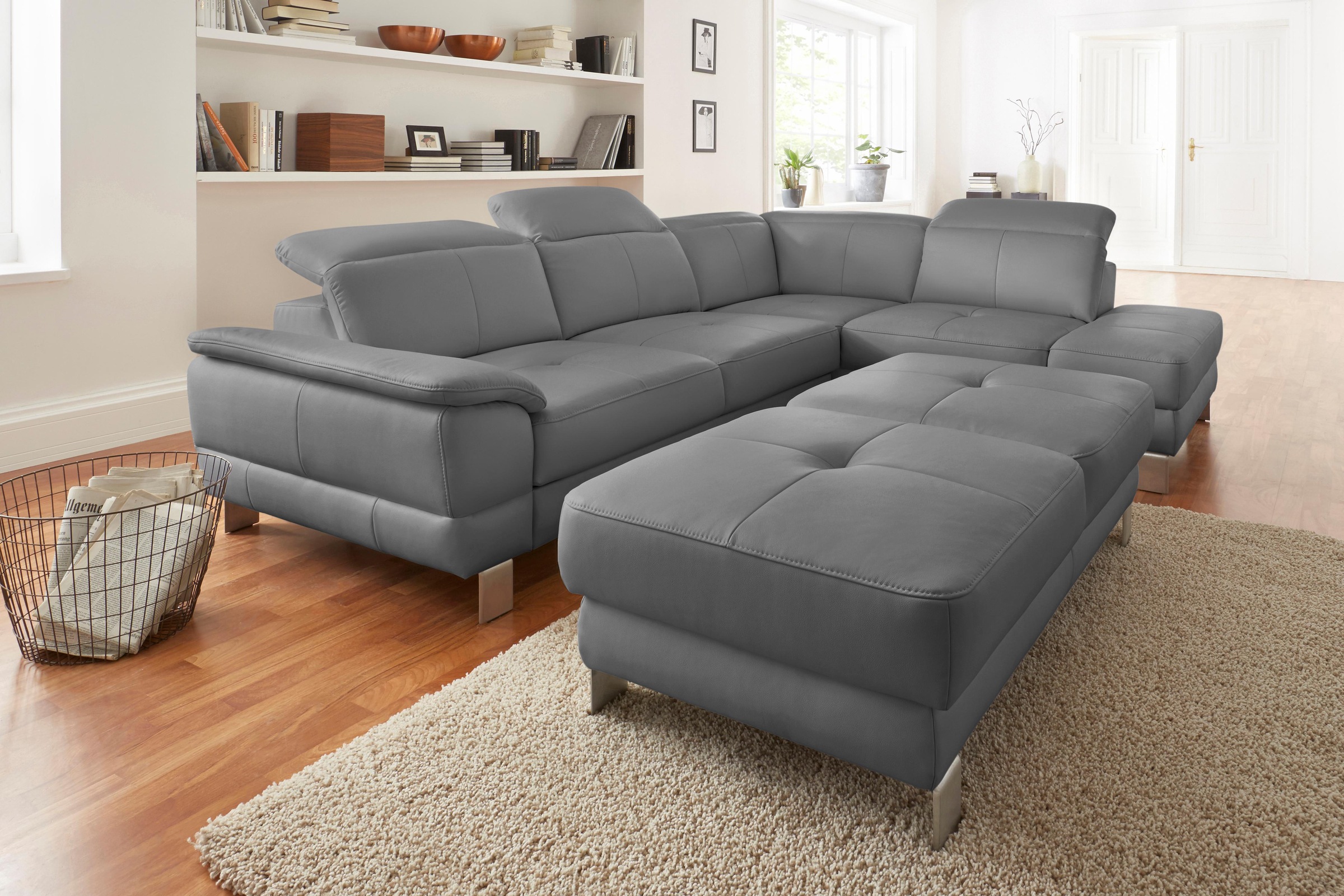 exxpo - sofa fashion Ecksofa "Mantua, bequem, inkl. Kopfteilfunktion, Breit günstig online kaufen