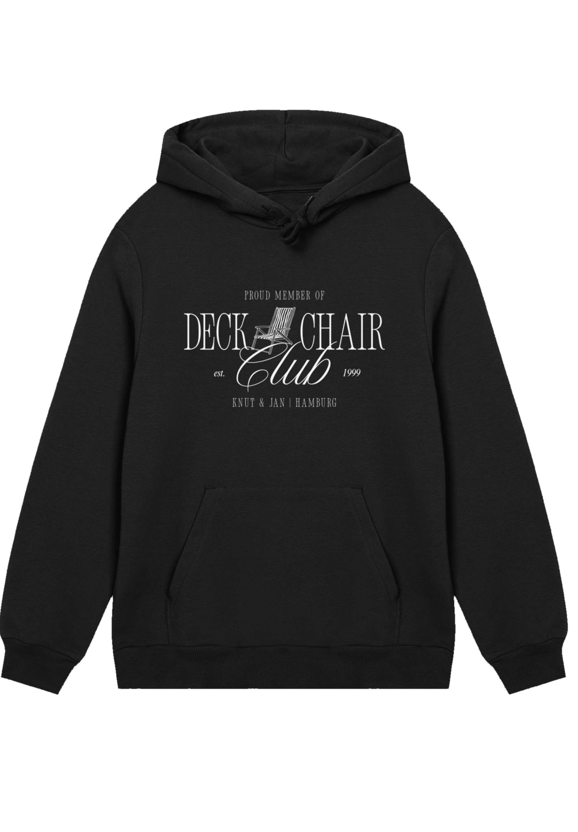F4NT4STIC Kapuzenpullover »Deck Chair Club Knut und Jan«, Osteee Kollektion, Urlaub, Ahoi Moin