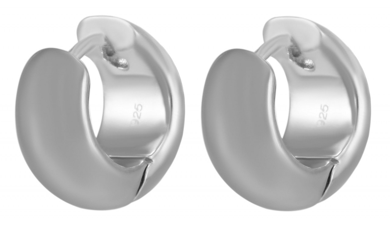 Paar Creolen ADELIA´S "Damen Creolen aus poliertem 925 Sterling Silber Ø 10 mm", silber, Ohrringe, Damen, Damen, Silber 925 (Sterlingsilber) 6