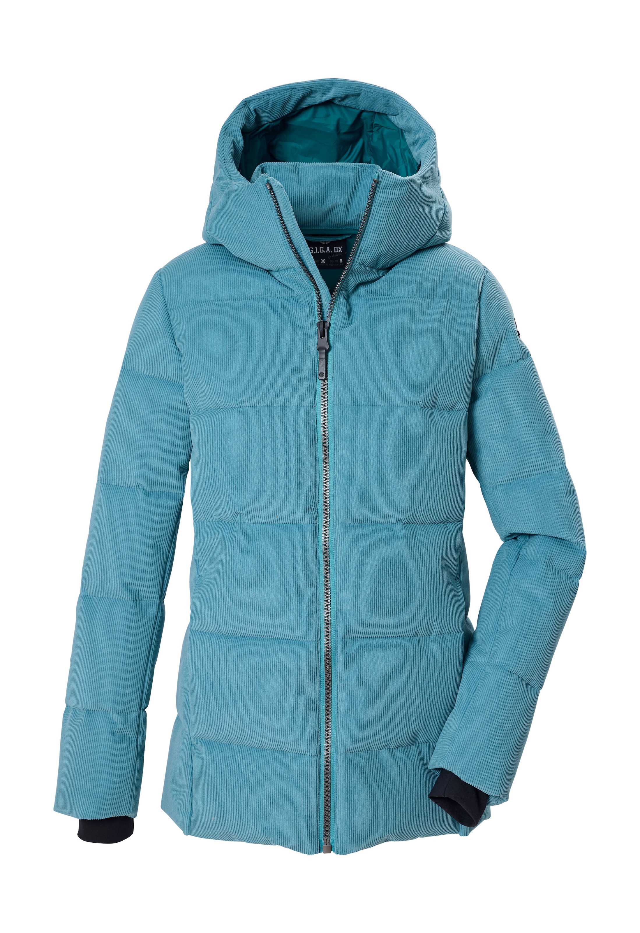 G.I.G.A. DX by killtec Steppjacke "GW 48 WMN QLTD JCKT" Winddichte, wasserabweisende Kord-Steppjacke mit Kapuze