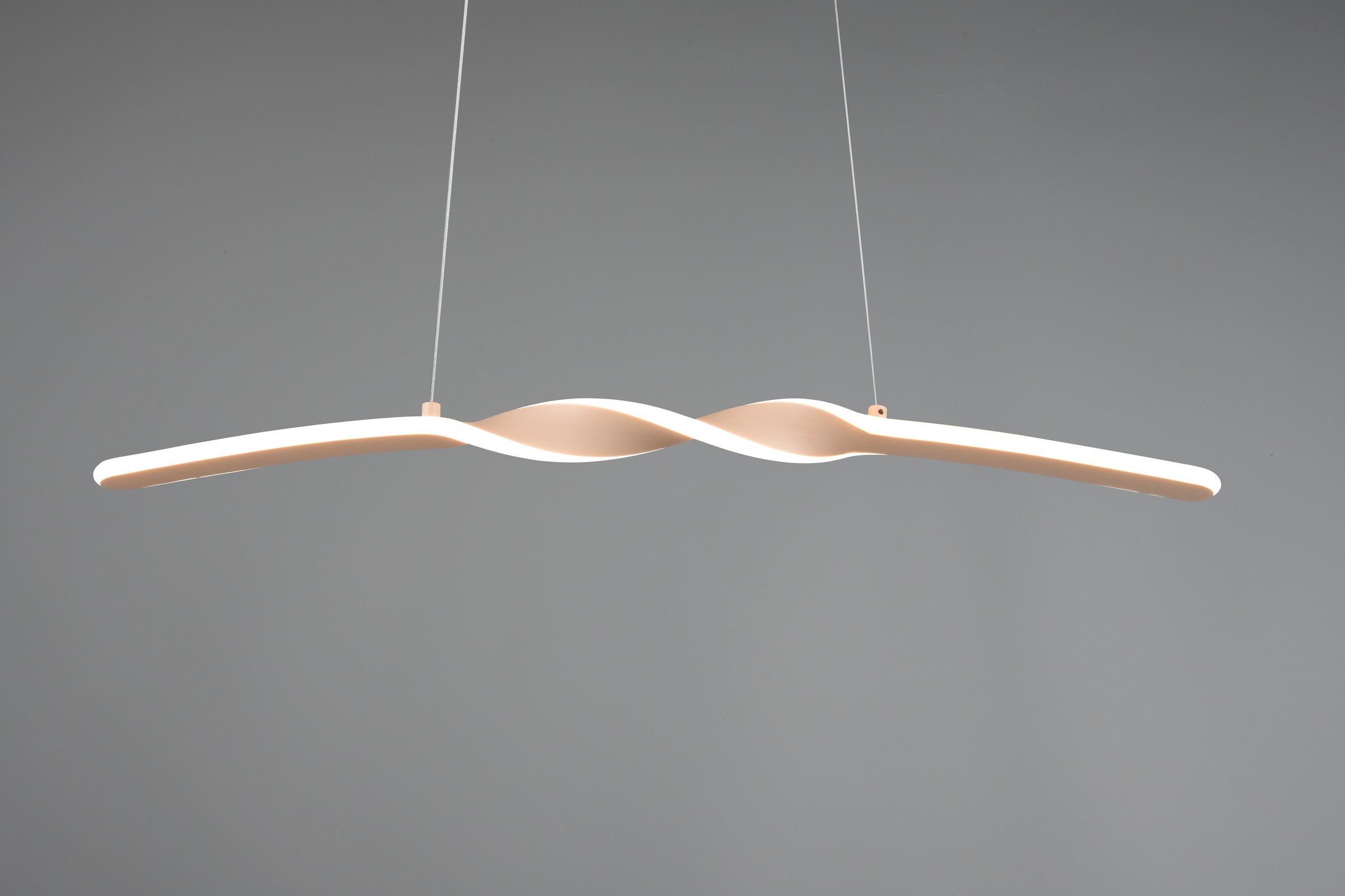 REALITY Leuchten LED Pendelleuchte »GINKO, Hängeleuchte LED 18W 1980 Lumen 3000K warmweiß«, 1 flammig, Leuchtmittel LED-Board | LED fest integriert, Hängelampe Esszimmer, höhenverstellbar bis max 150cm, Breite 79 cm