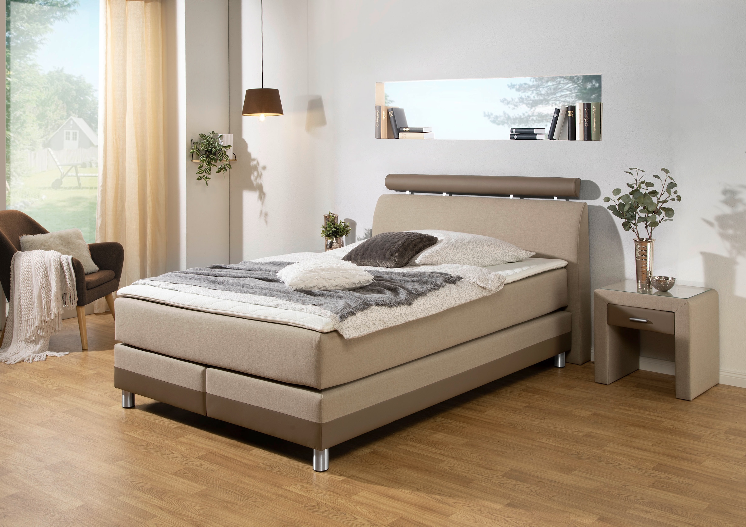 INOSIGN Boxspringbett, in H2, H3 oder H4 erhältlich