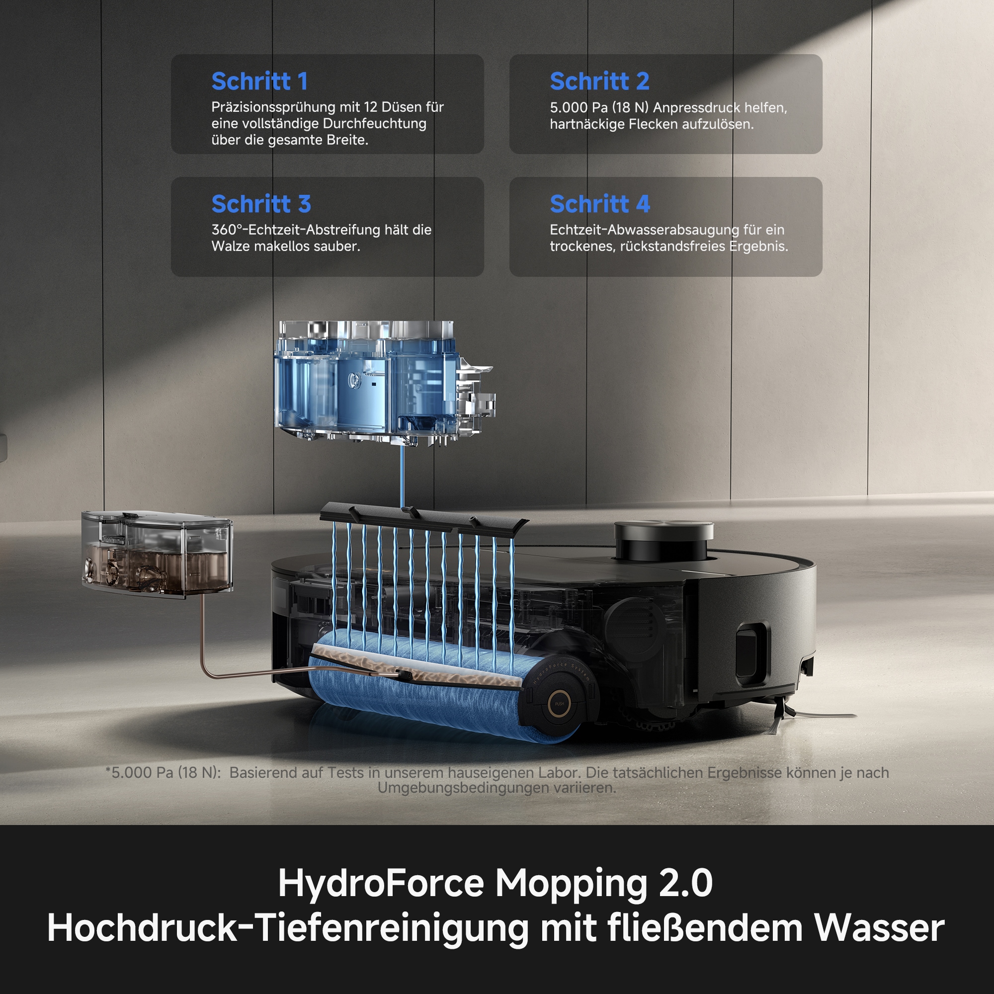 Mova Nass-Trocken-Saugroboter »Z70 Ultra Roller Complete« Red Dot Award-Gewinner 2026