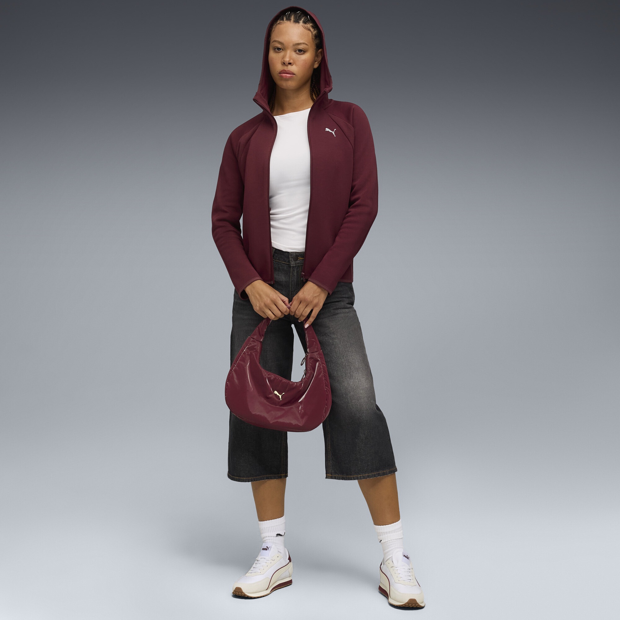 PUMA Sweatjacke »EvoStripe Kapuzenjacke Damen«