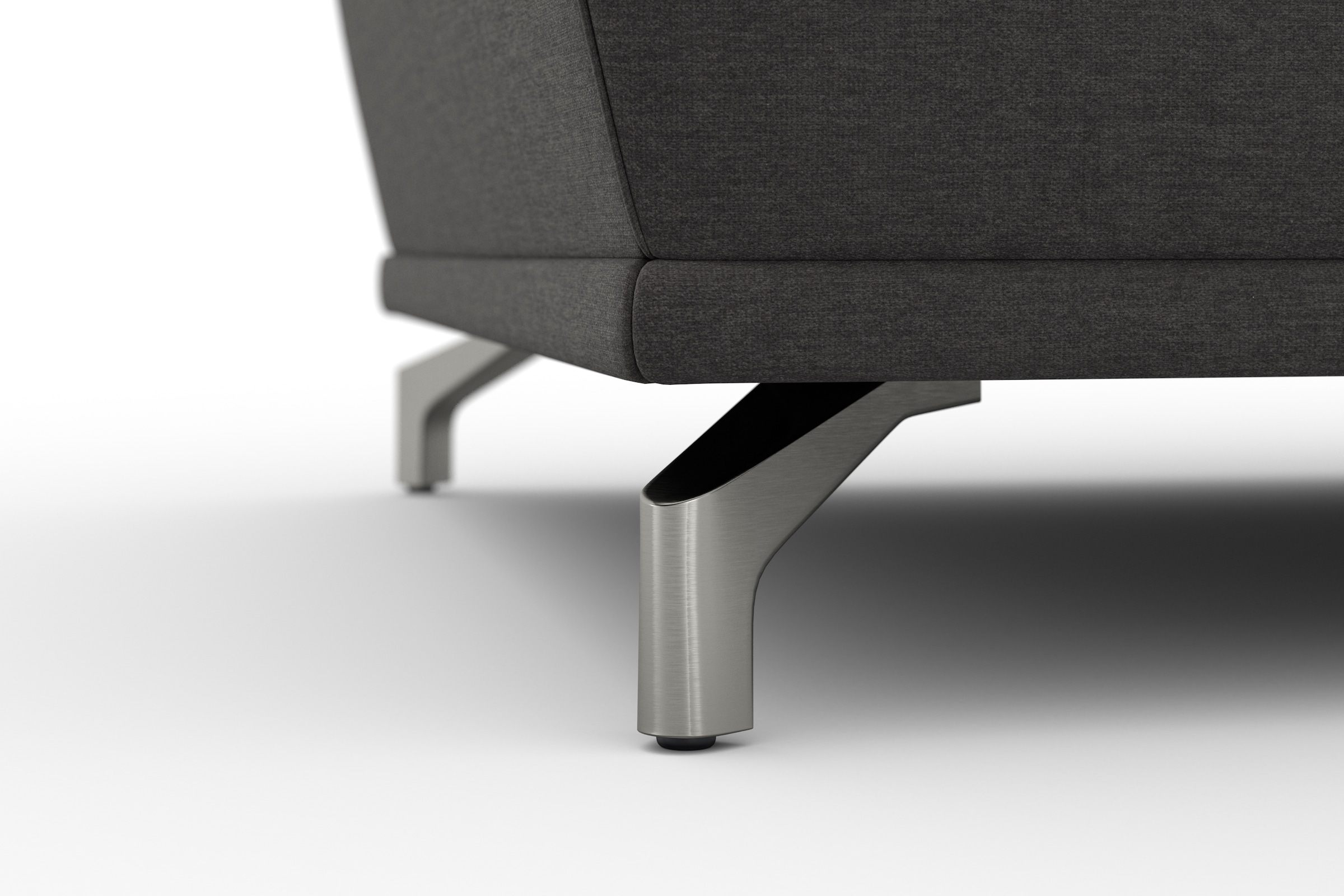 sit&more Ecksofa »Cabrio L-Form, mit Sitztiefenverstellung, Arm- und Kopfteilverstellung«, 2 Nierenkissen, Federkern, optional Bettfunktion und Stauraum
