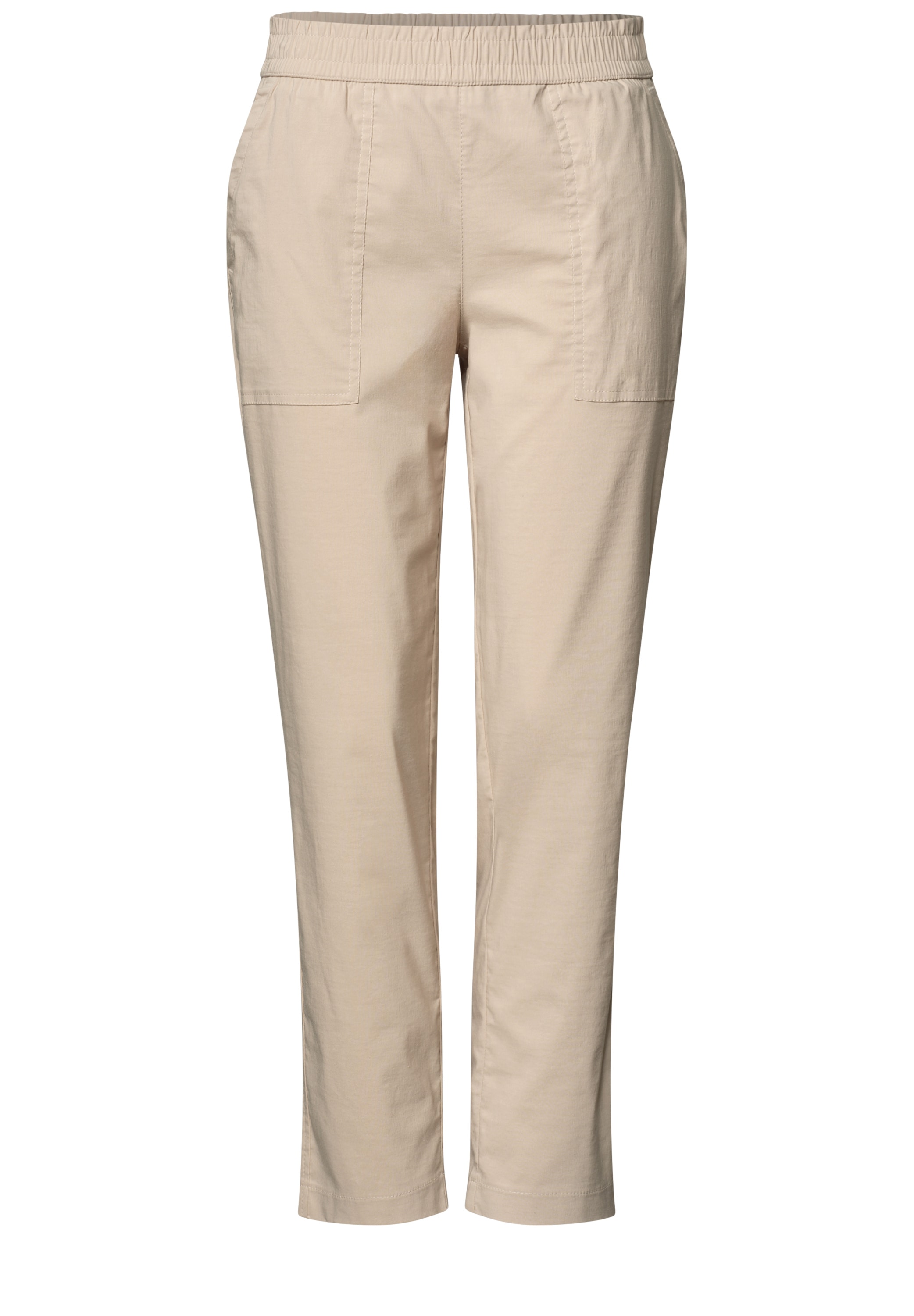 STREET ONE Chinohose  Slim Leg Chino mit Elastikbund