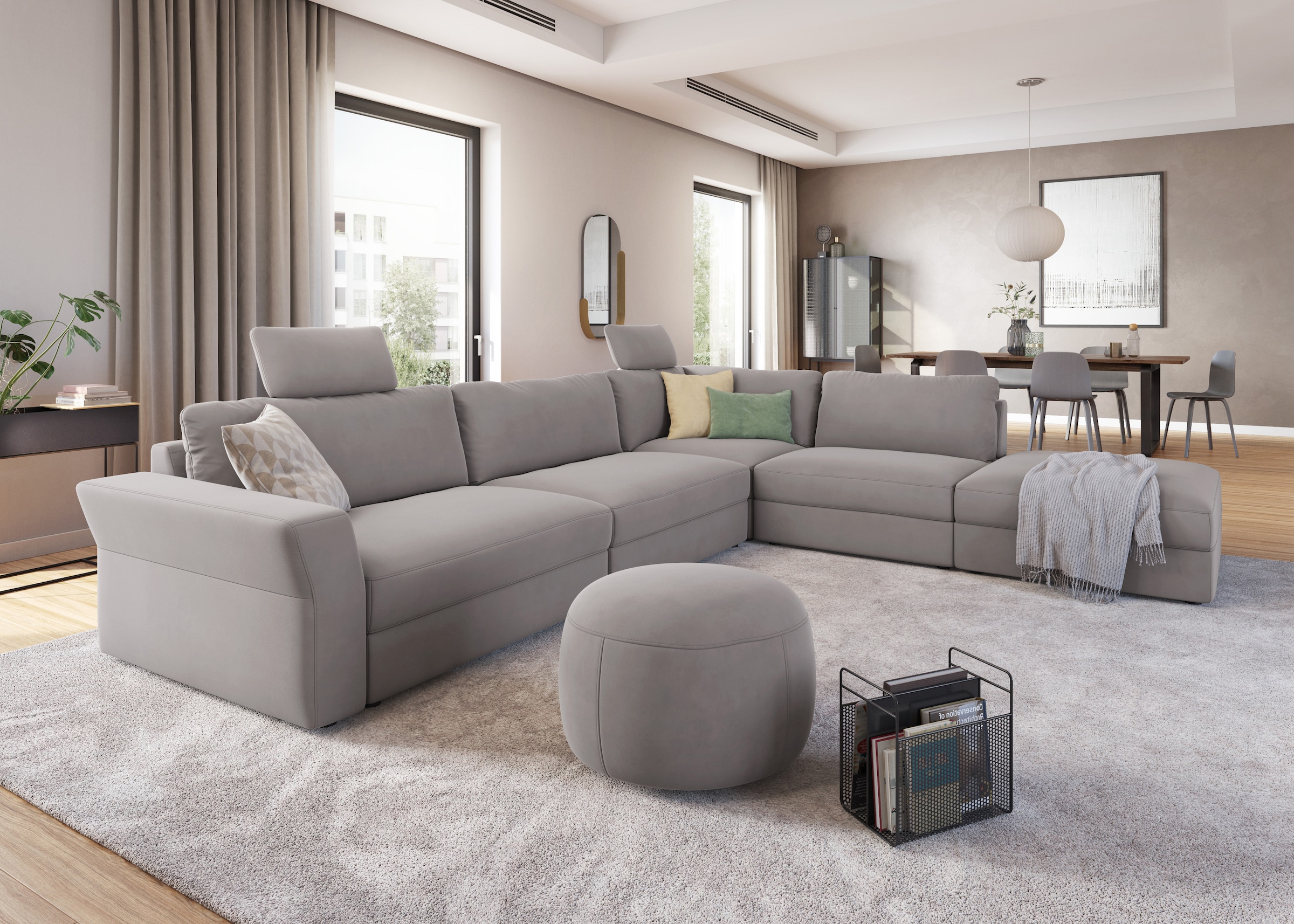 sit&more Ecksofa "Cadabra L-Form" Breite 356 cm, mit Sitztiefenverstellung günstig online kaufen