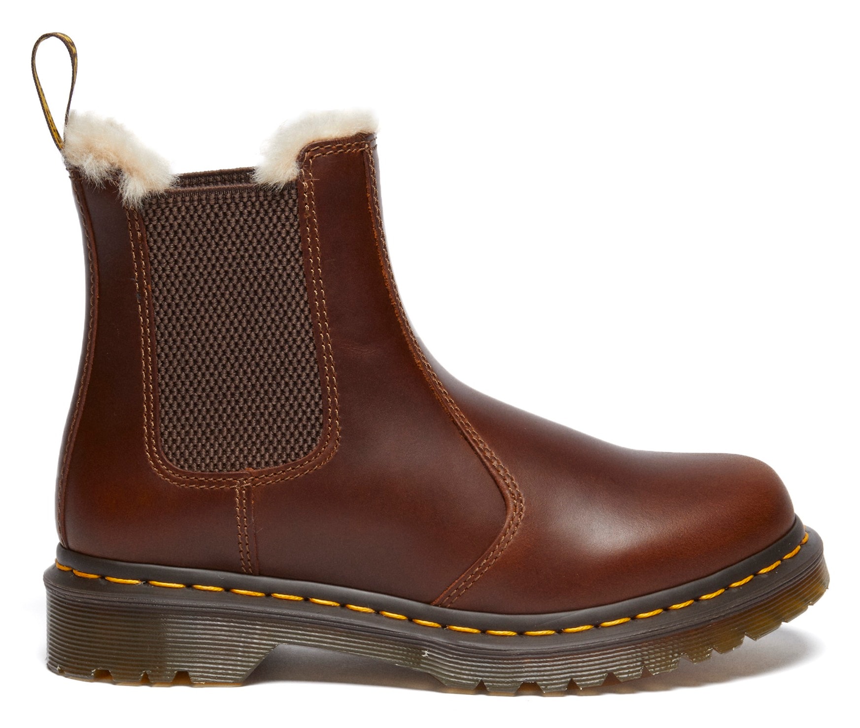 DR. MARTENS Chelseaboots »Leonore«, Chunky Boots, Plateau Schuh, Boots mit Warmfutter