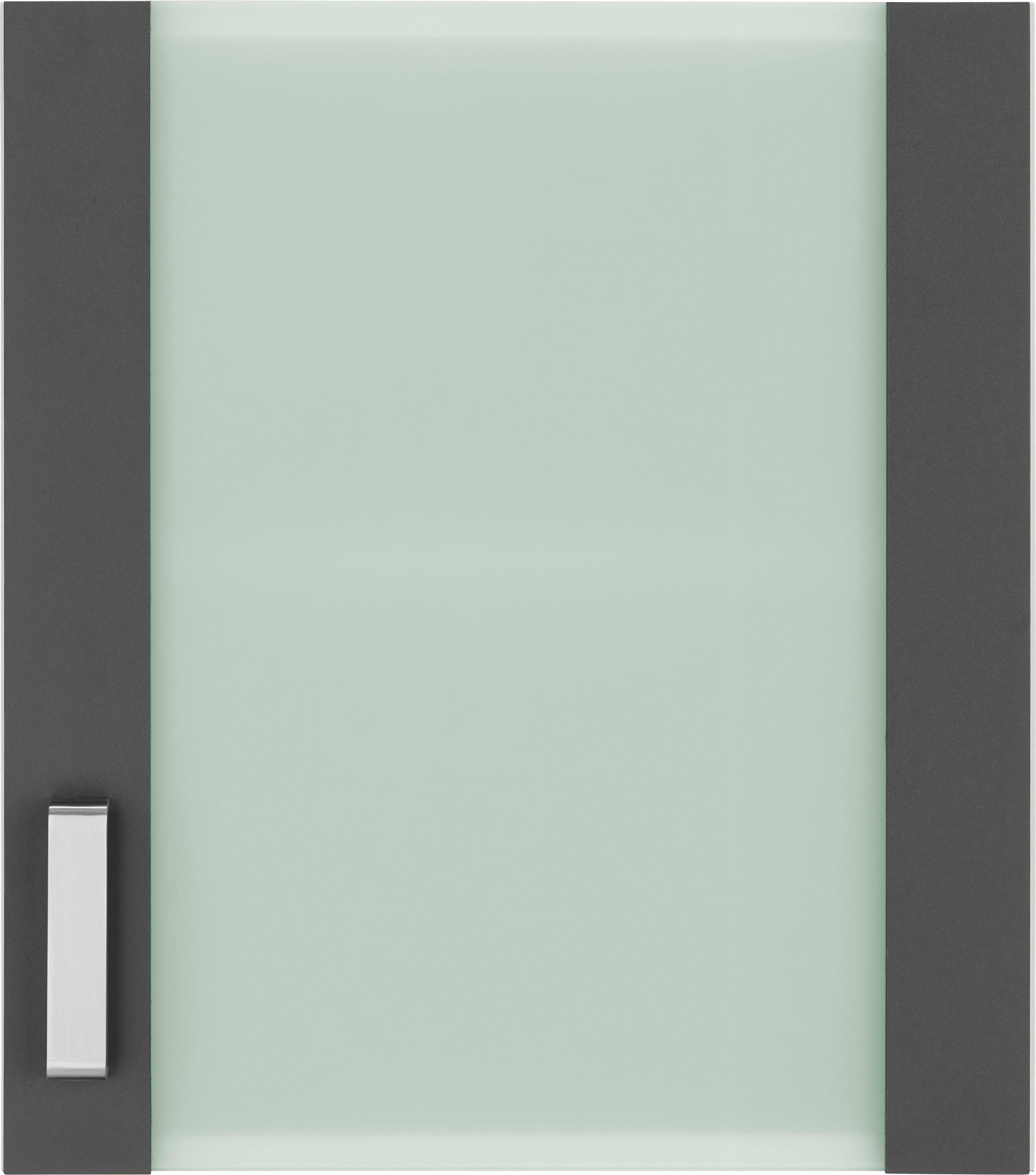 wiho Küchen Glashängeschrank "Husum", Front mit Glaseinsatz