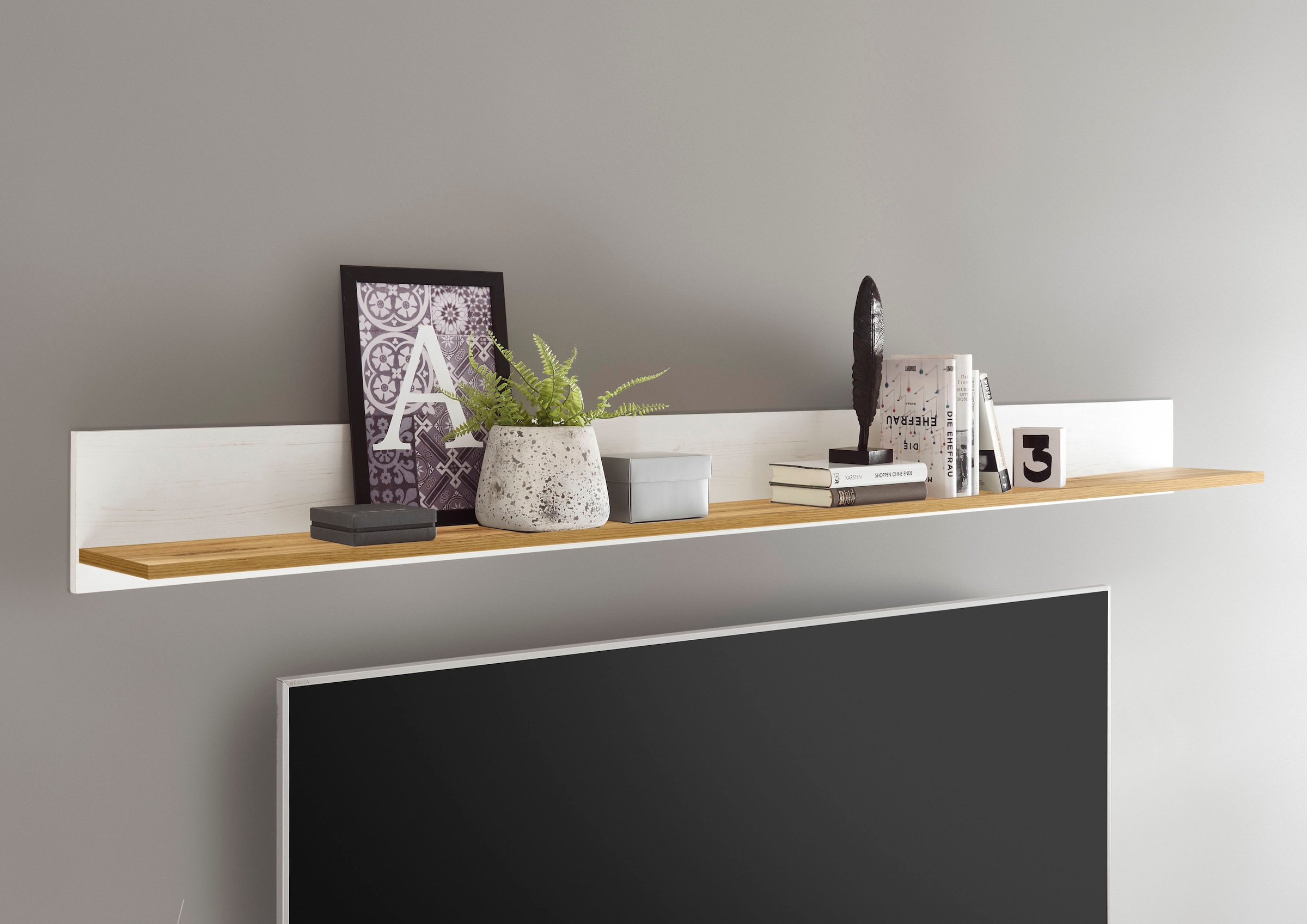 Home affaire Wandboard "Orlando, Wandregal im Landhausstil, Wandhalter mit günstig online kaufen