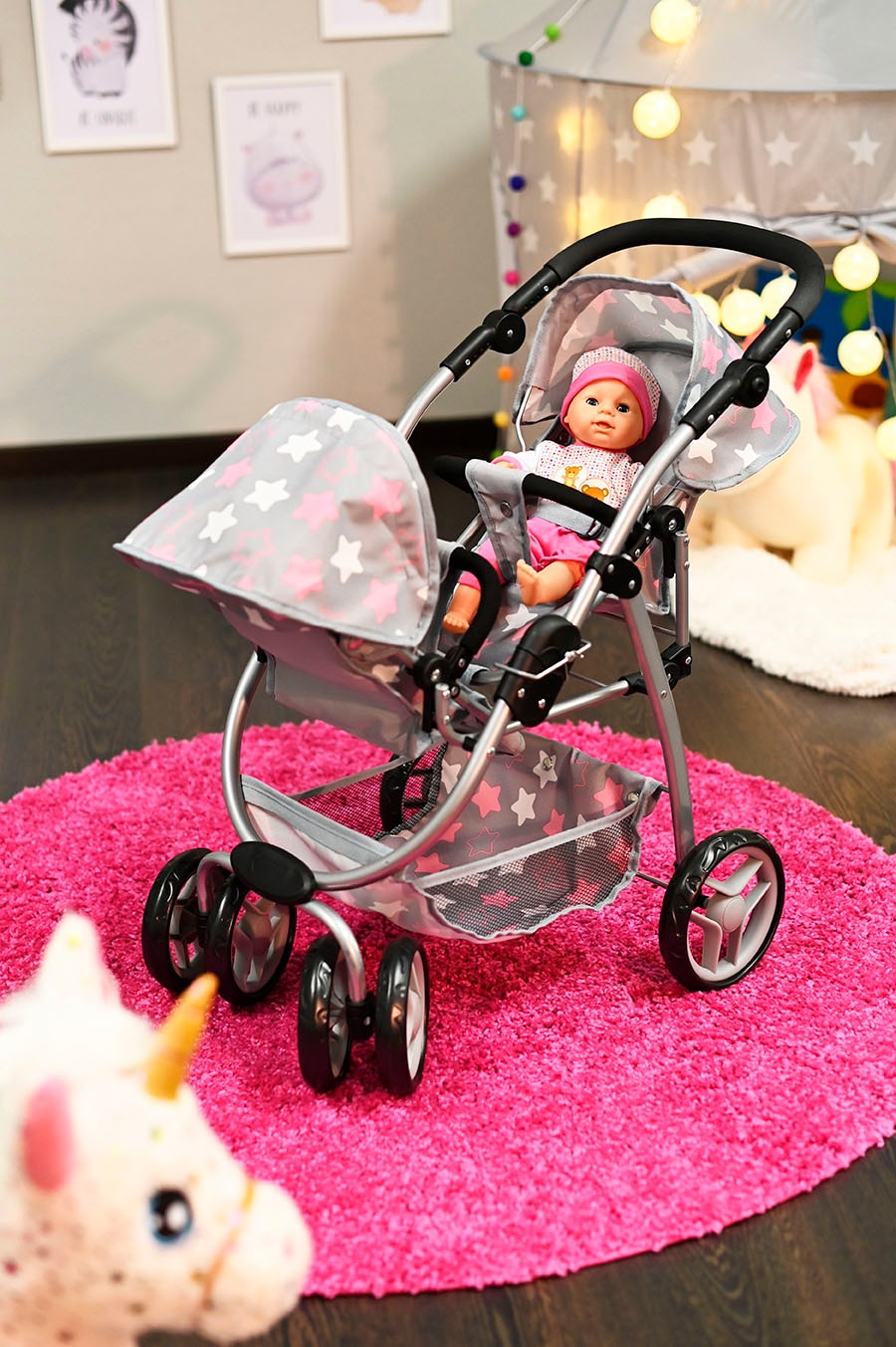 Knorrtoys® Puppen-Zwillingsbuggy »Milo«