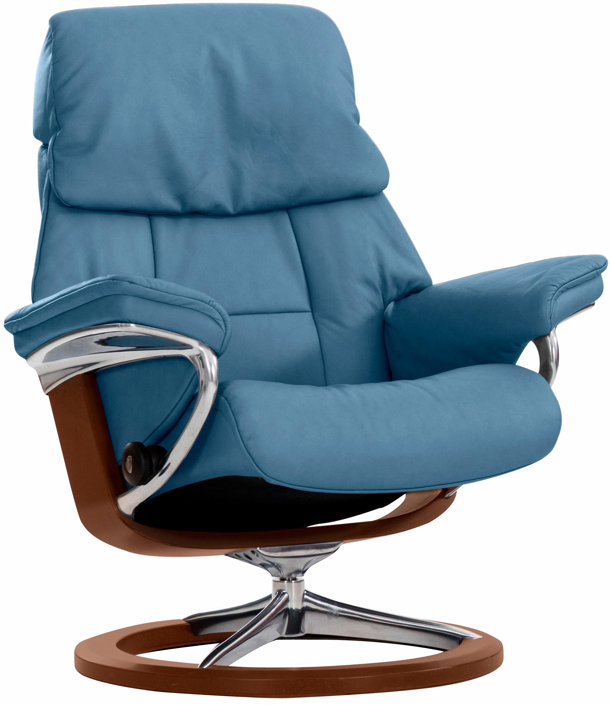 Stressless® Relaxsessel »Ruby«, mit bestellen Base, Größe Eiche, Hocker), & BAUR Braun L, Signature Wenge, Schwarz Relaxsessel (Set, mit Gestell 