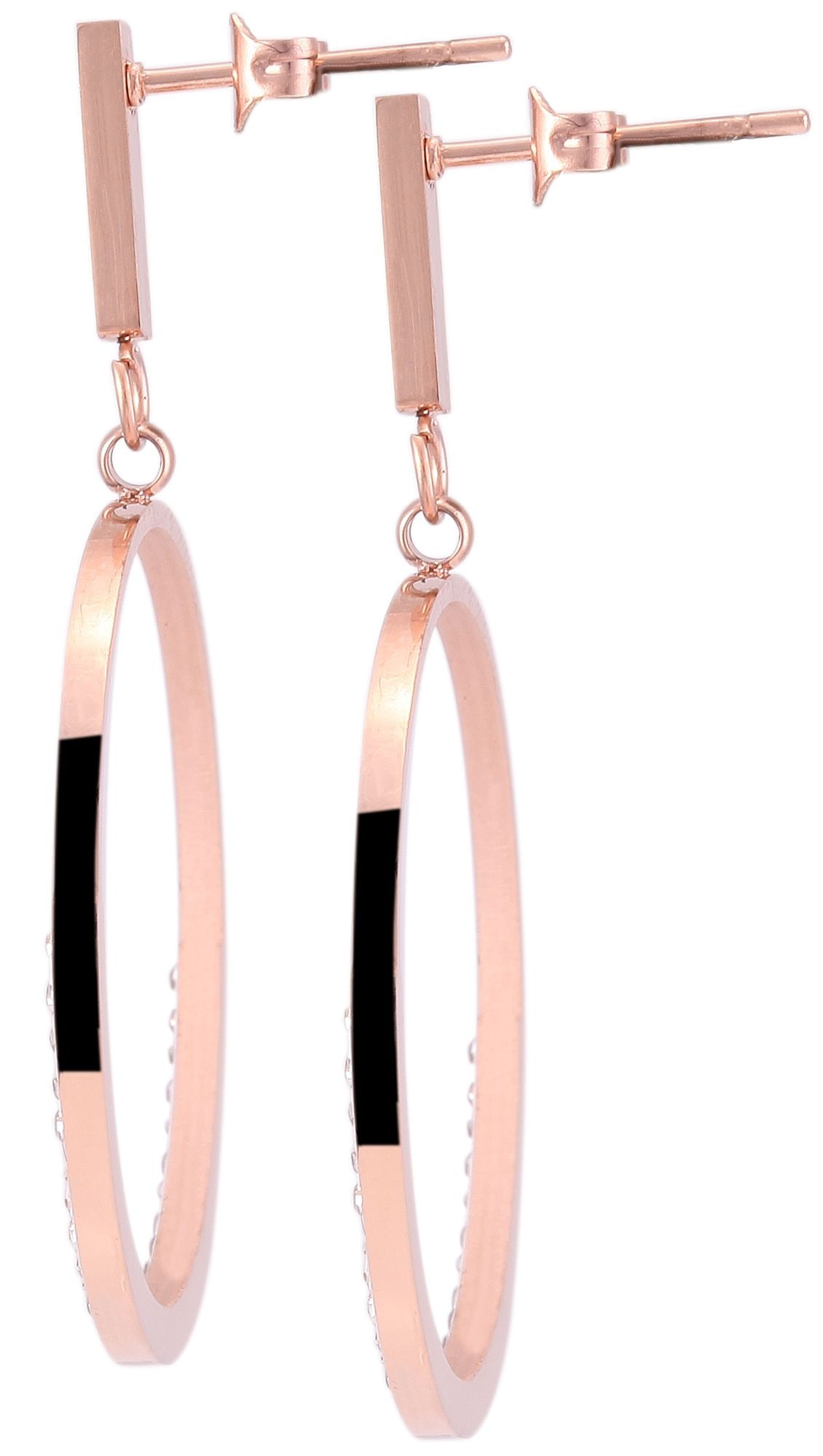 Adelia´s Paar Ohrhänger "Damen Ohrringe – Ohrstecker aus Edelstahl mit Stra günstig online kaufen