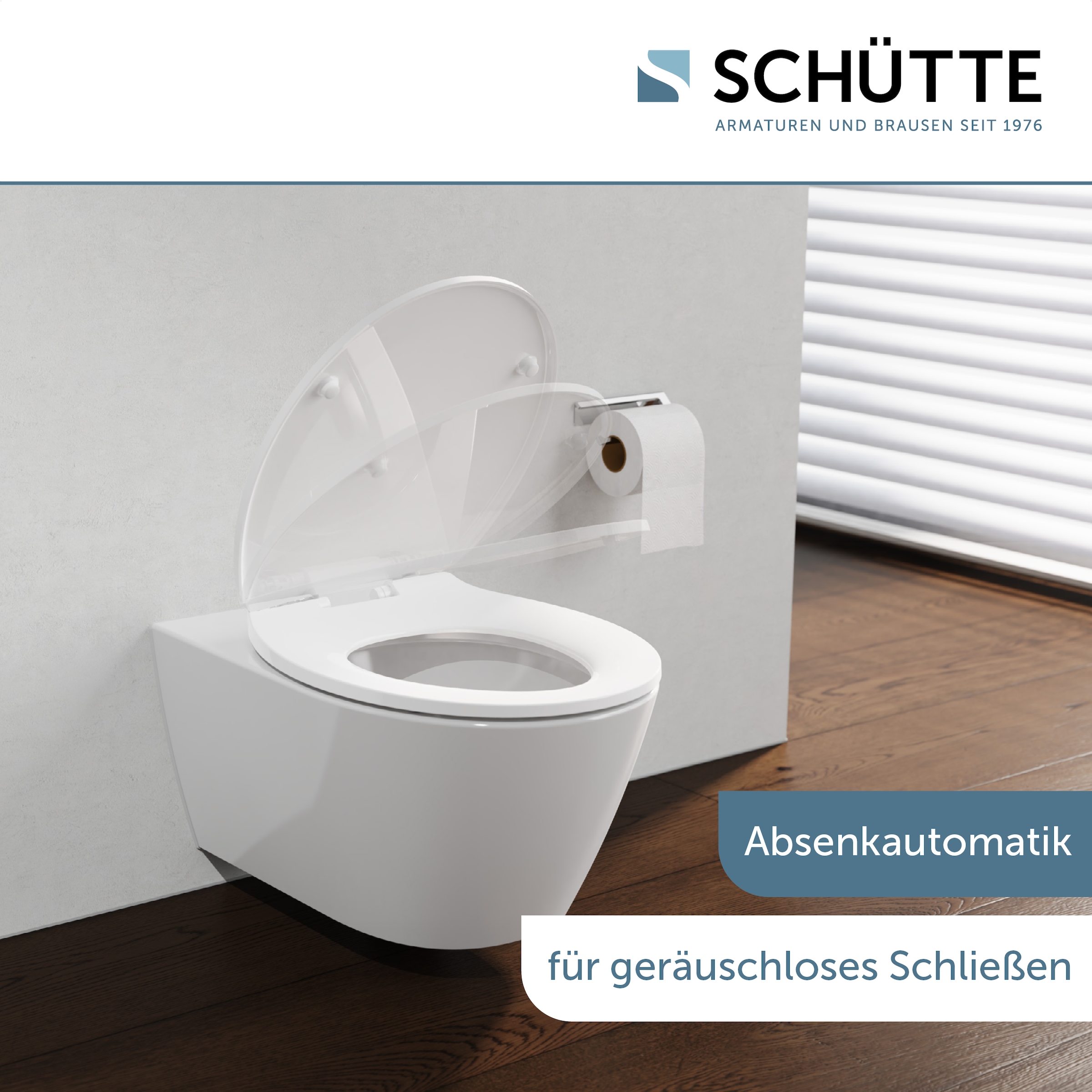 Schütte WC-Sitz »WHITE«, aus Kunststoff, mit Absenkautomatik und Schnellverschluss