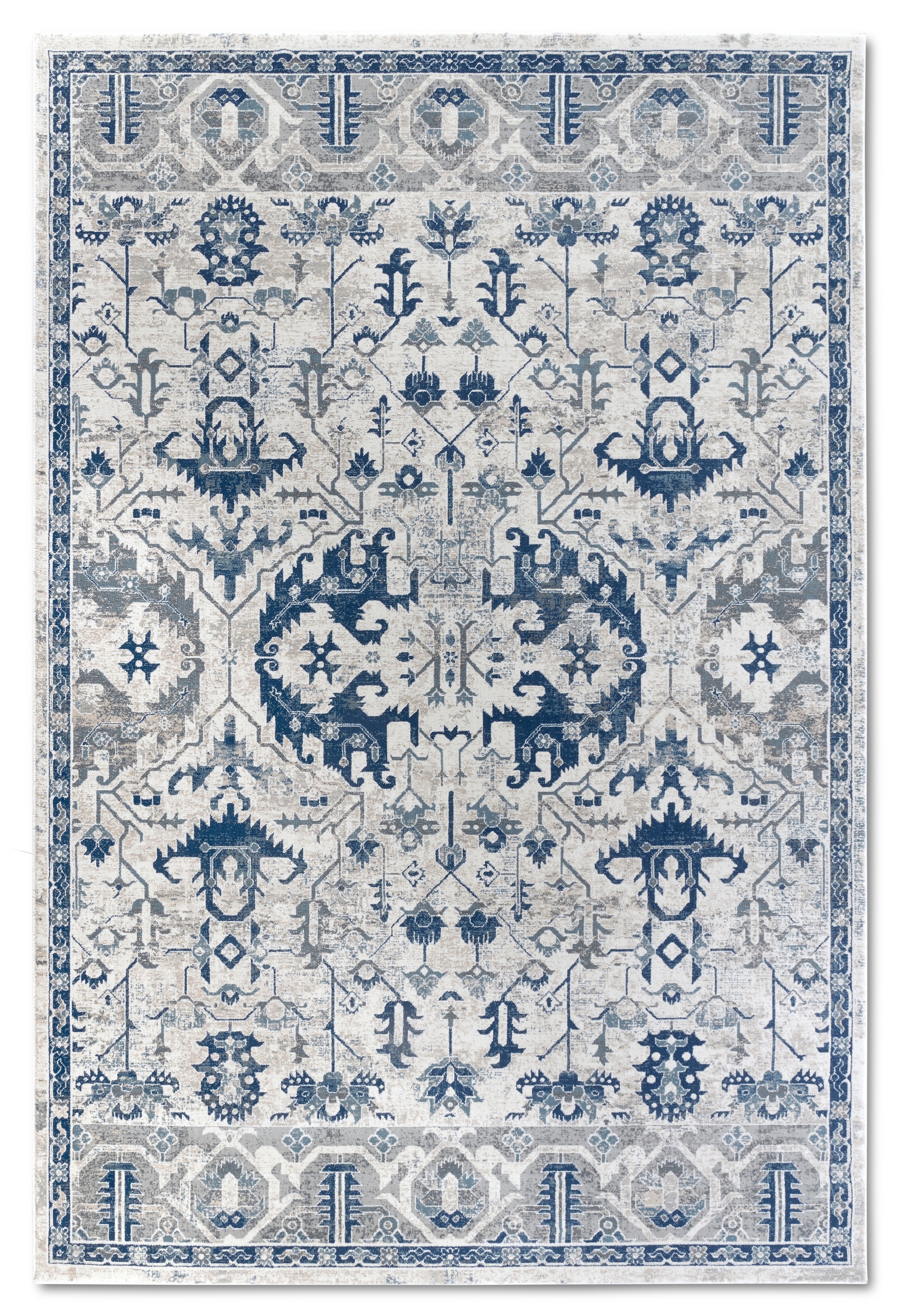 THE RUGS Villeroy & Boch 1869 Persian Vintage Rug – Soft Short Pile in Cream | Size: 200cm x 280cm