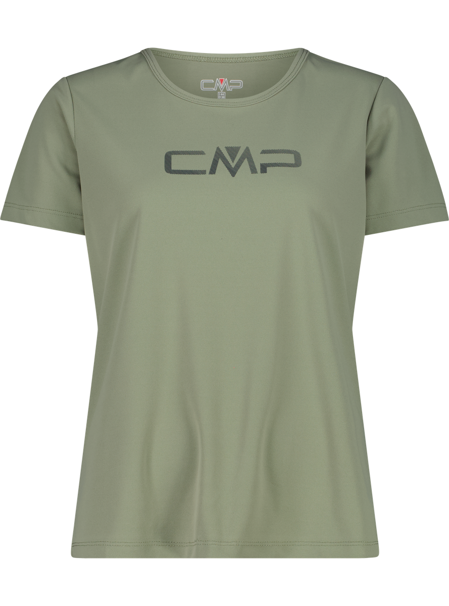 CMP Funktionsshirt "WOMAN CO T-SHIRT" für Erwachsene, mit sportlichem Stil, Kurzarm, gerader Abschluss