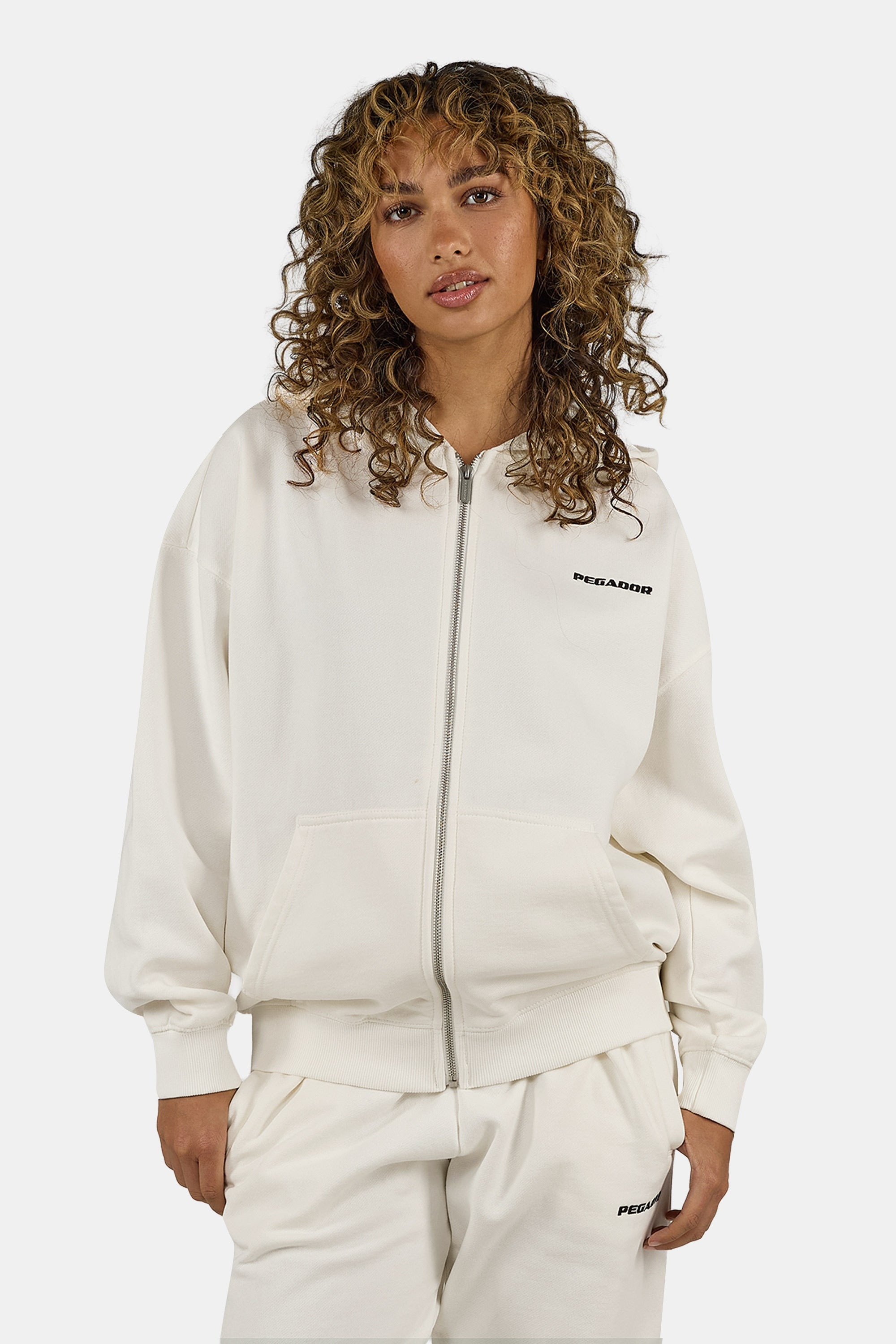 PEGADOR Kapuzensweatjacke "Clarita Oversized Sweatjacket" Baumwollmischung, günstig online kaufen