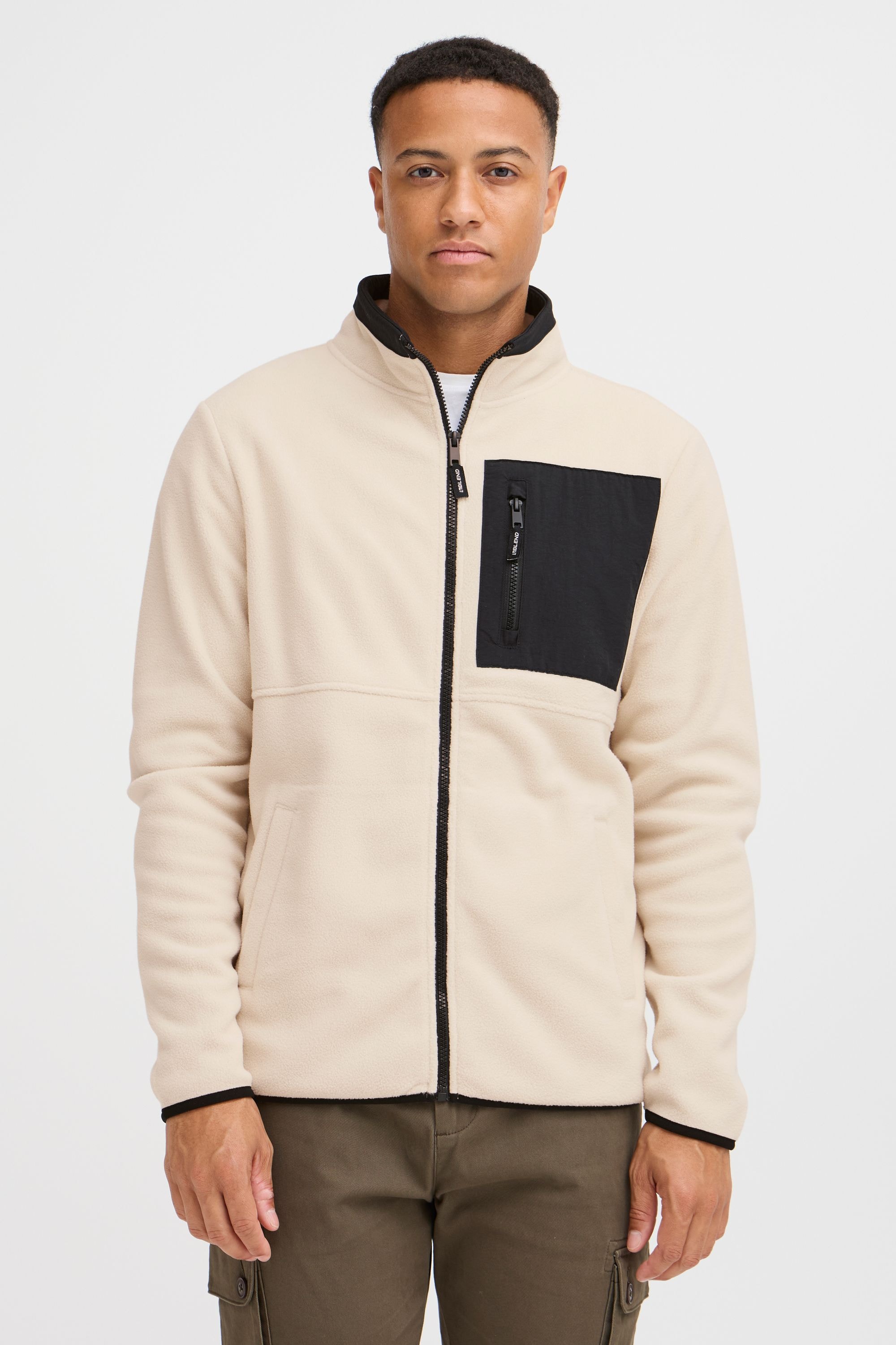 Blend Cardigan "BHFloritz", Gemütliche Fleecejacke mit abgesetzten Details günstig online kaufen