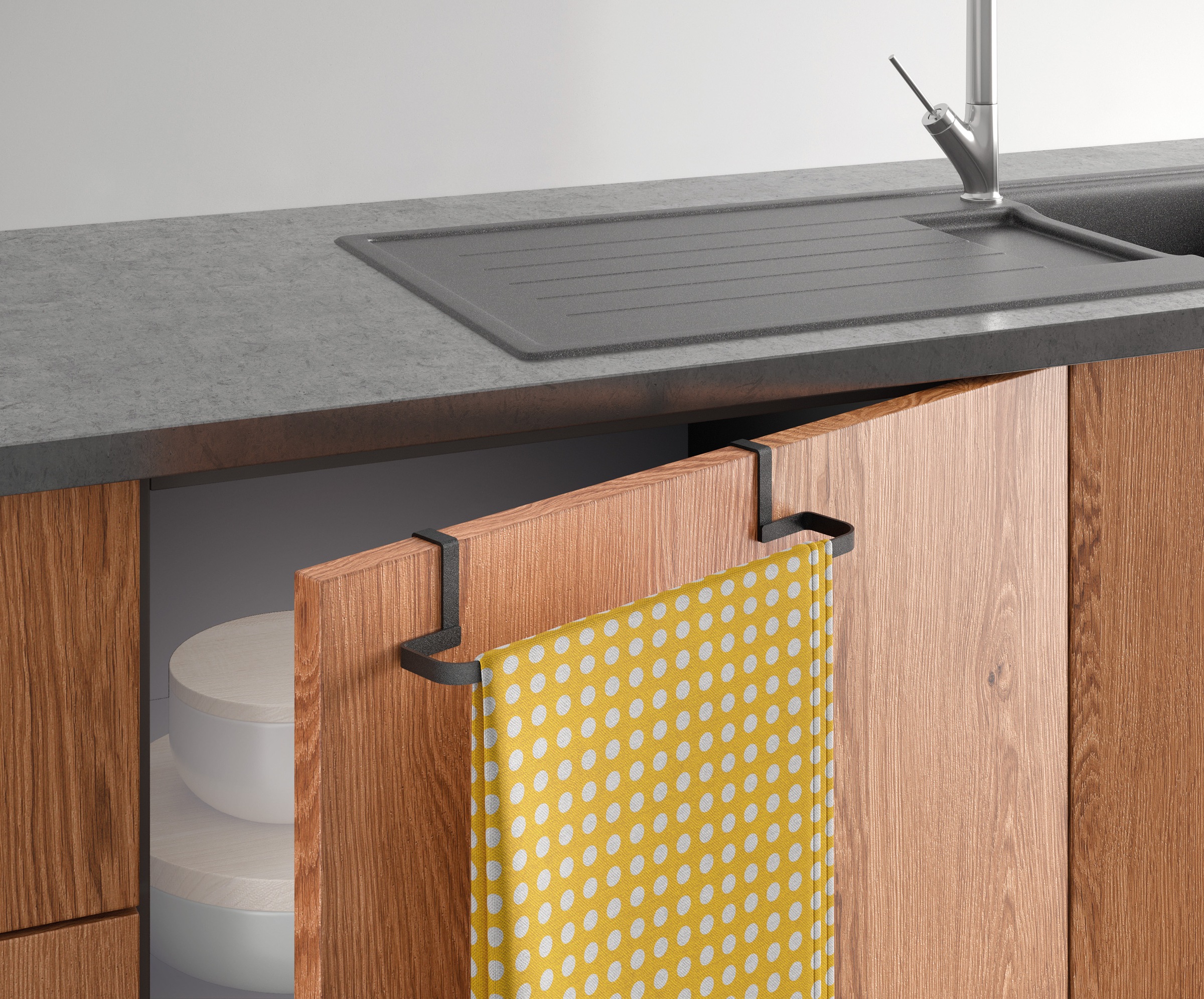 Metaltex Handtuchhalter "Galileo Lava" mit exclusiver TouchTherm Beschichtu günstig online kaufen