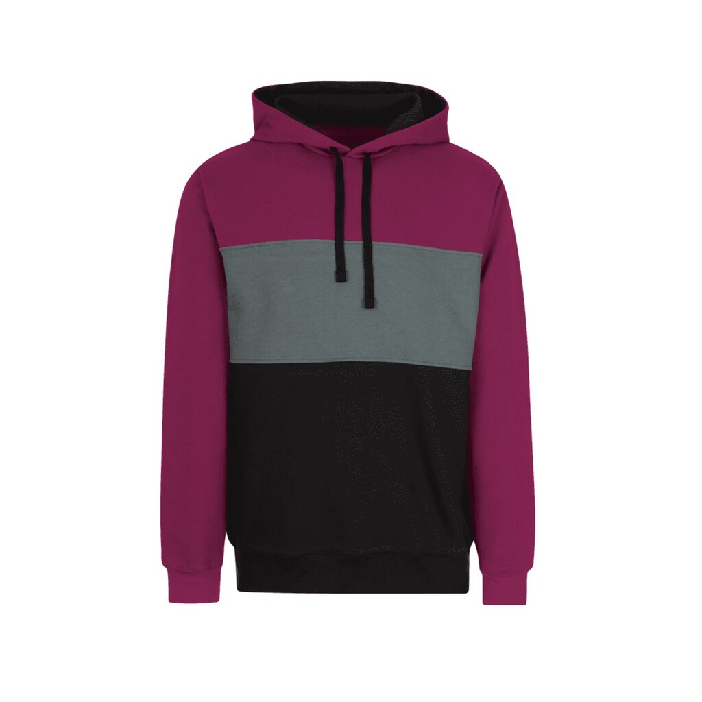 Trigema Kapuzenpullover »TRIGEMA Dreifarbiger Hoodie in Bio-Qualität«