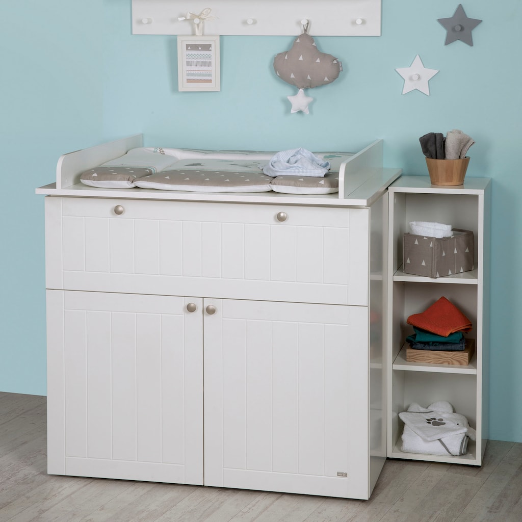 roba® Babyzimmer-Komplettset »Mia«, (Set, 3 St., Kinderbett, Schrank, Wickelkommode)