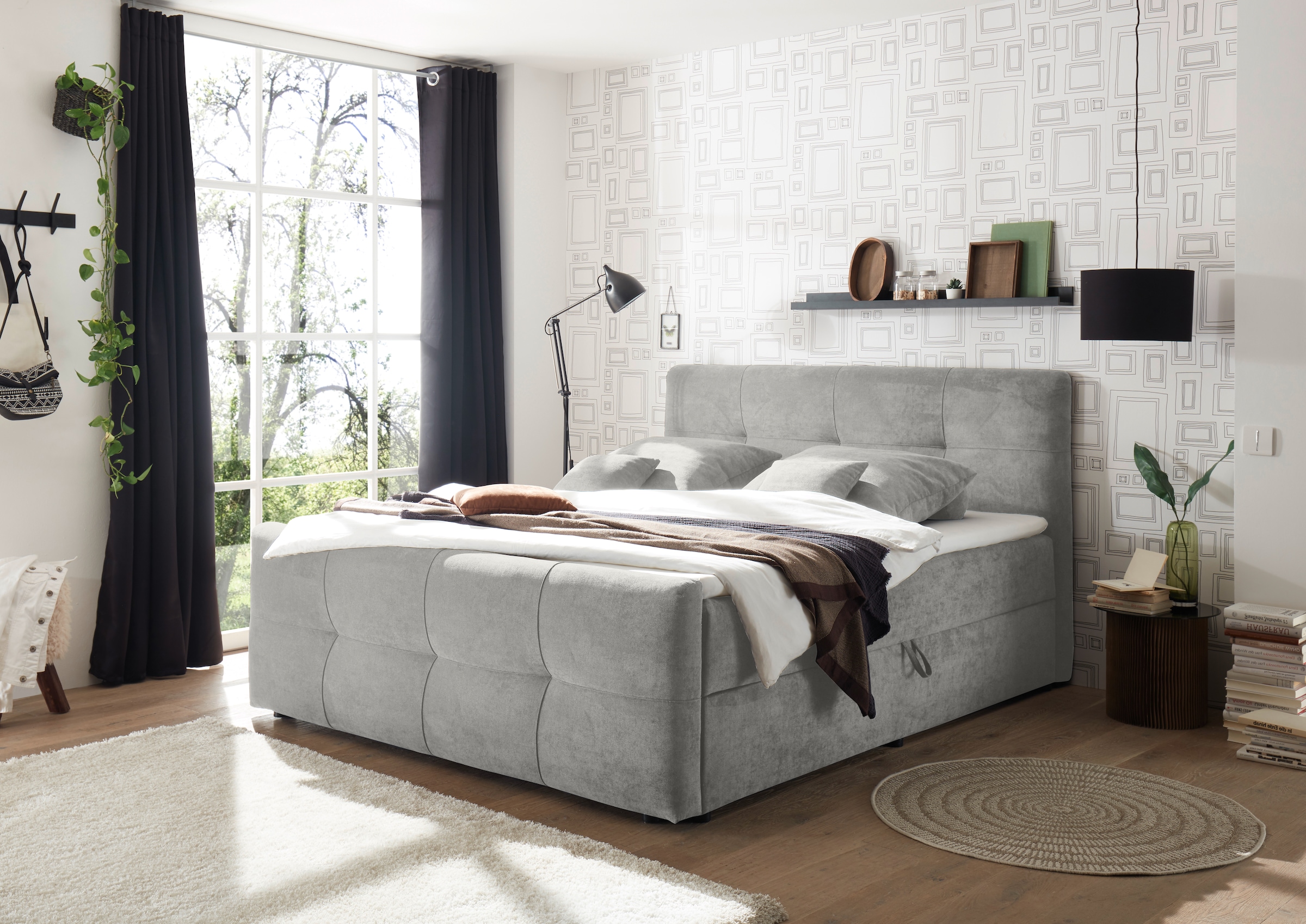 ED EXCITING DESIGN Boxbett "Winnipeg" 5 Stk. tlg. inkl. zwei Bettkästen und Topper