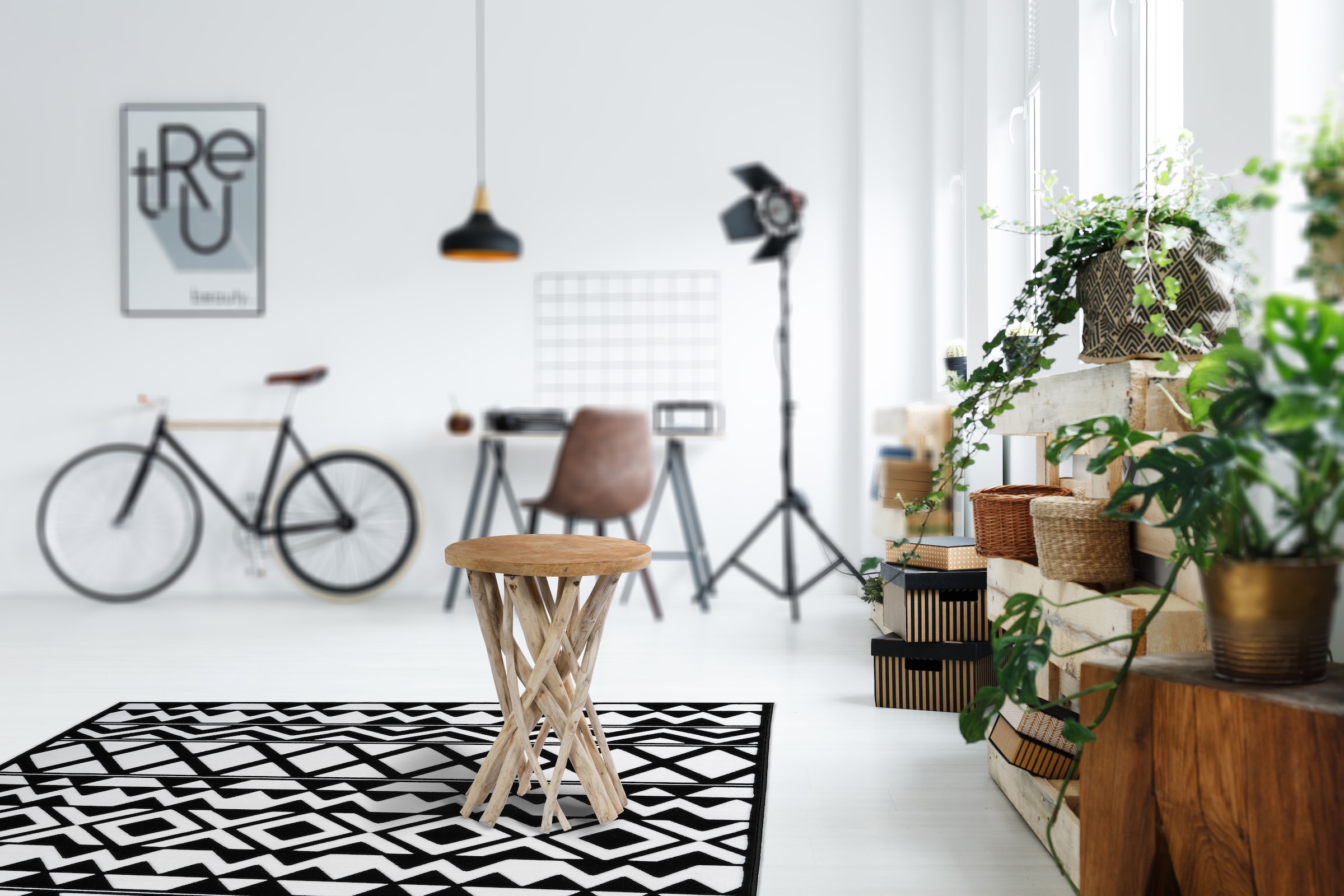 Kayoom Beistelltisch "Radix 125, hochwertiges Teakholz, Natur-Design", (1 S günstig online kaufen
