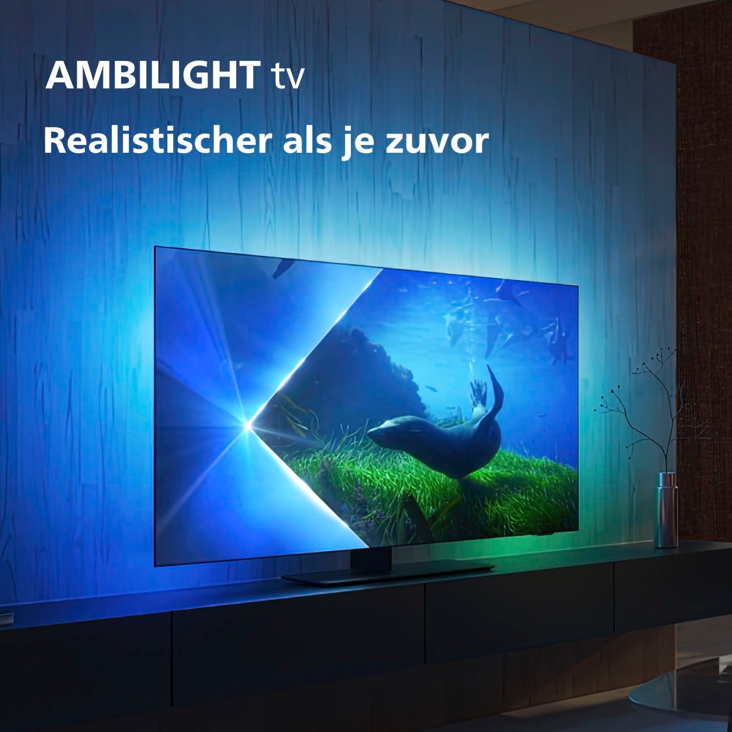 Philips OLED-Fernseher »55OLED808/12«, 139 cm/55 Zoll, 4K Ultra HD, Smart-TV -Android TV | BAUR