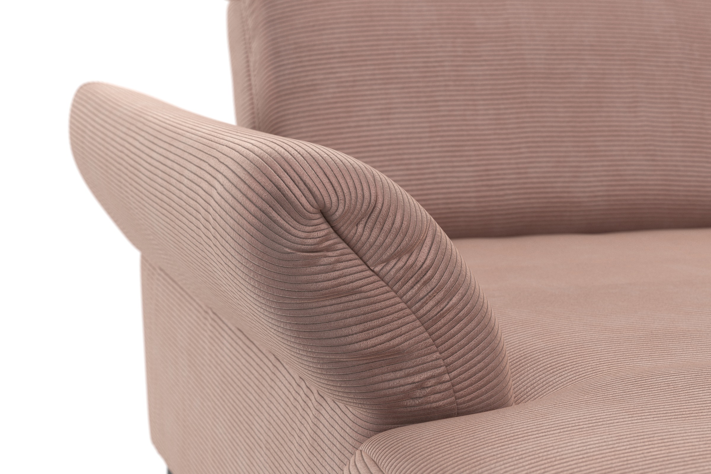INOSIGN Wohnlandschaft »Coco U-Form«, Sitztiefen-, Arm- und Kopfteilverstellung, Cord-Bezug, Fußhöhe 15 cm