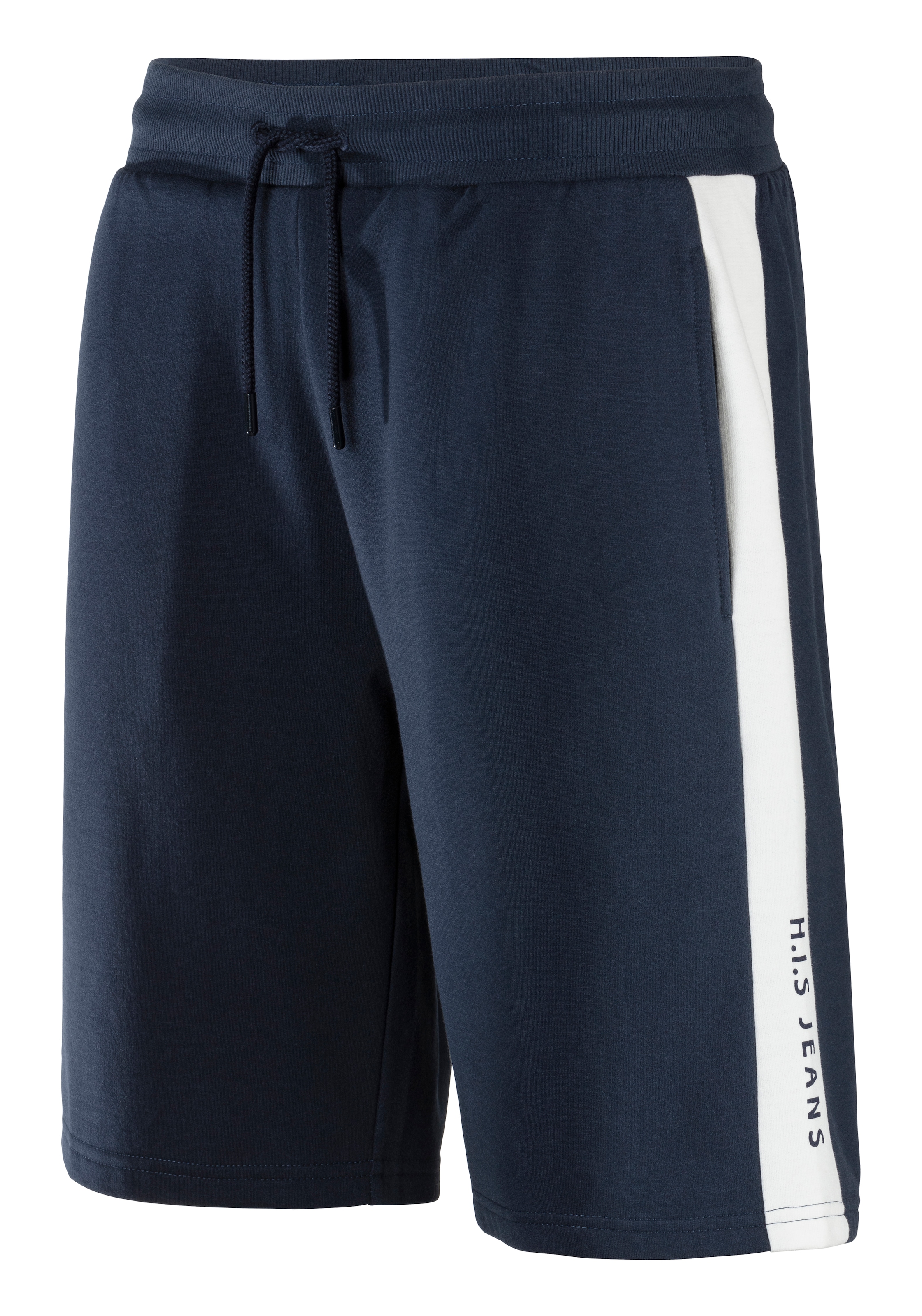 H.I.S Sweatshorts, seitlicher Streifen mit Logodruck