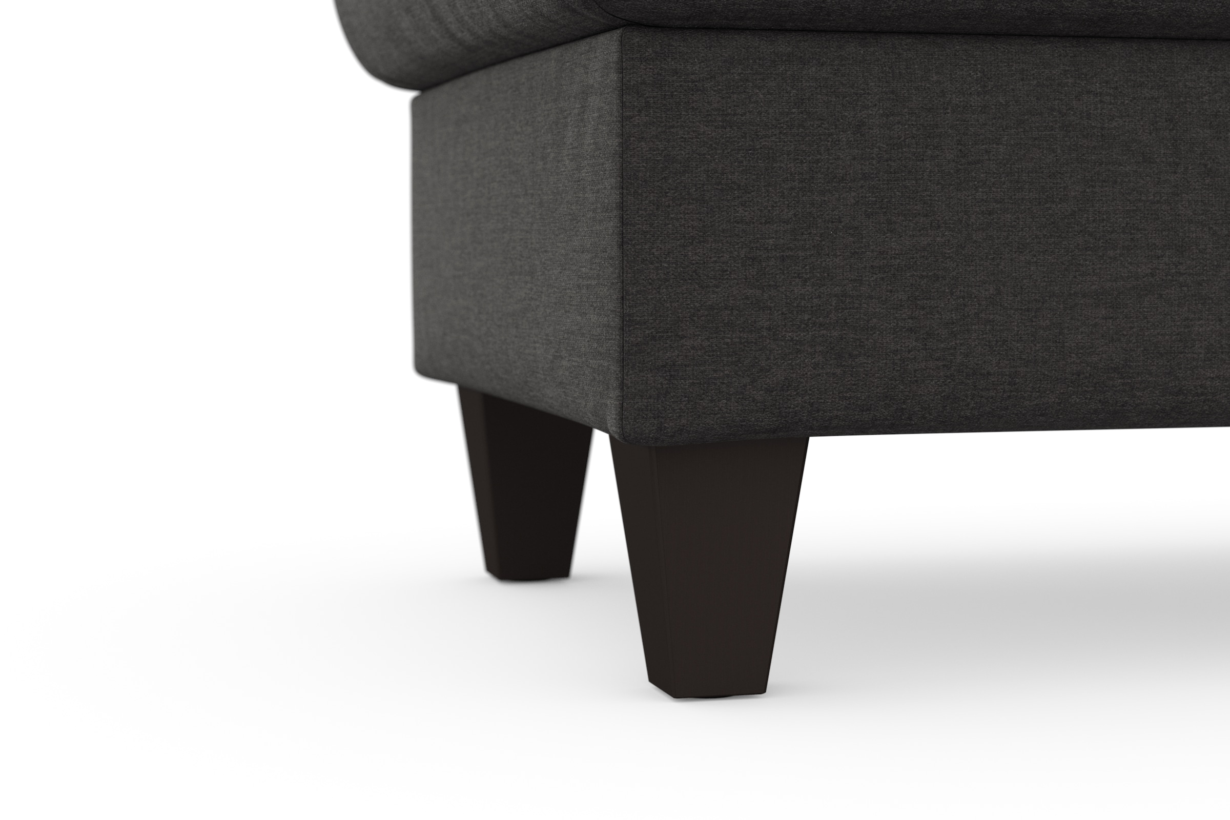 sit&more Stauraumhocker »Farö«, mit Stauraum und Federkern und wengefarbenen Füßen