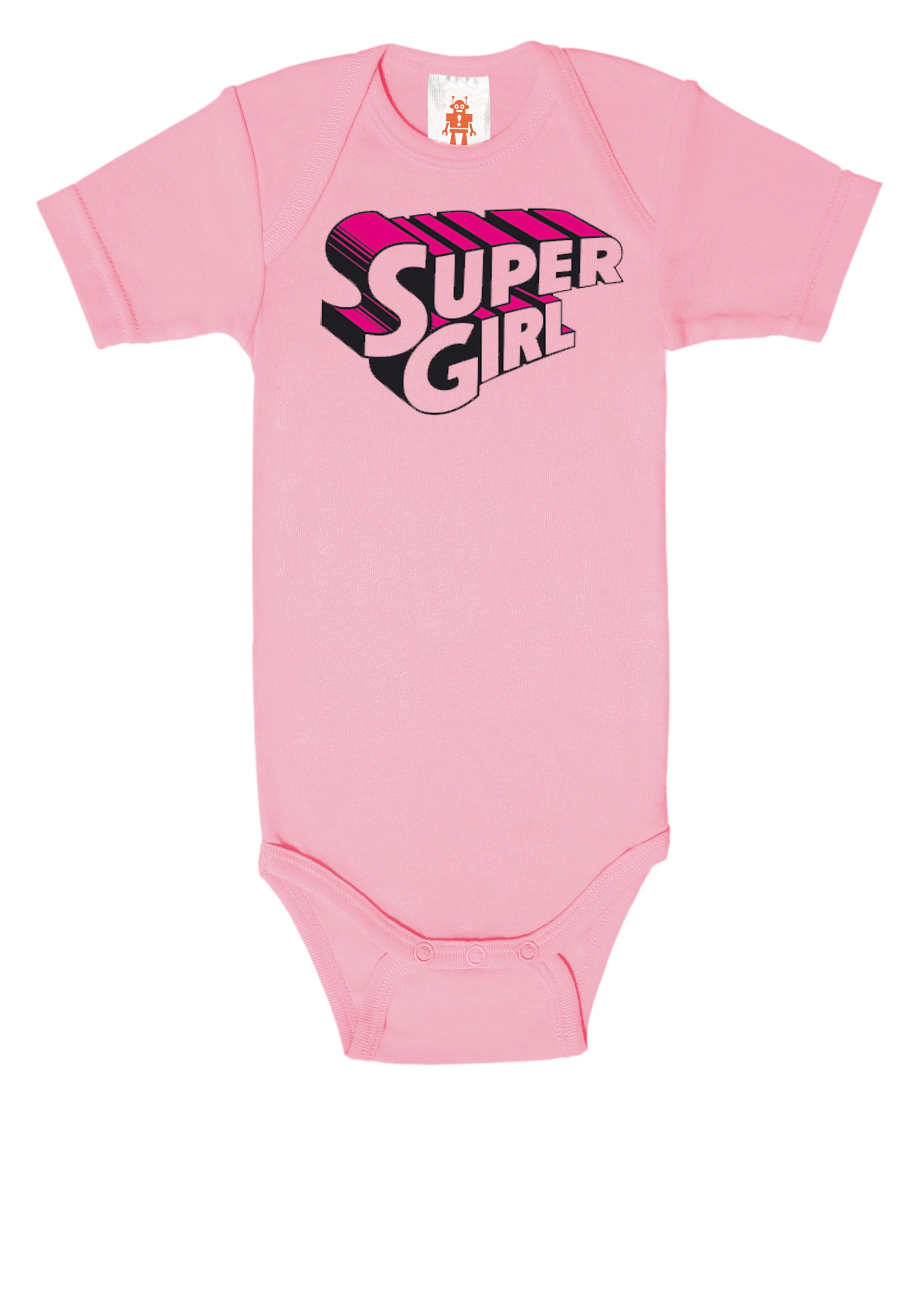 LOGOSHIRT Body, mit trendigem Super-Girl-Schriftzug