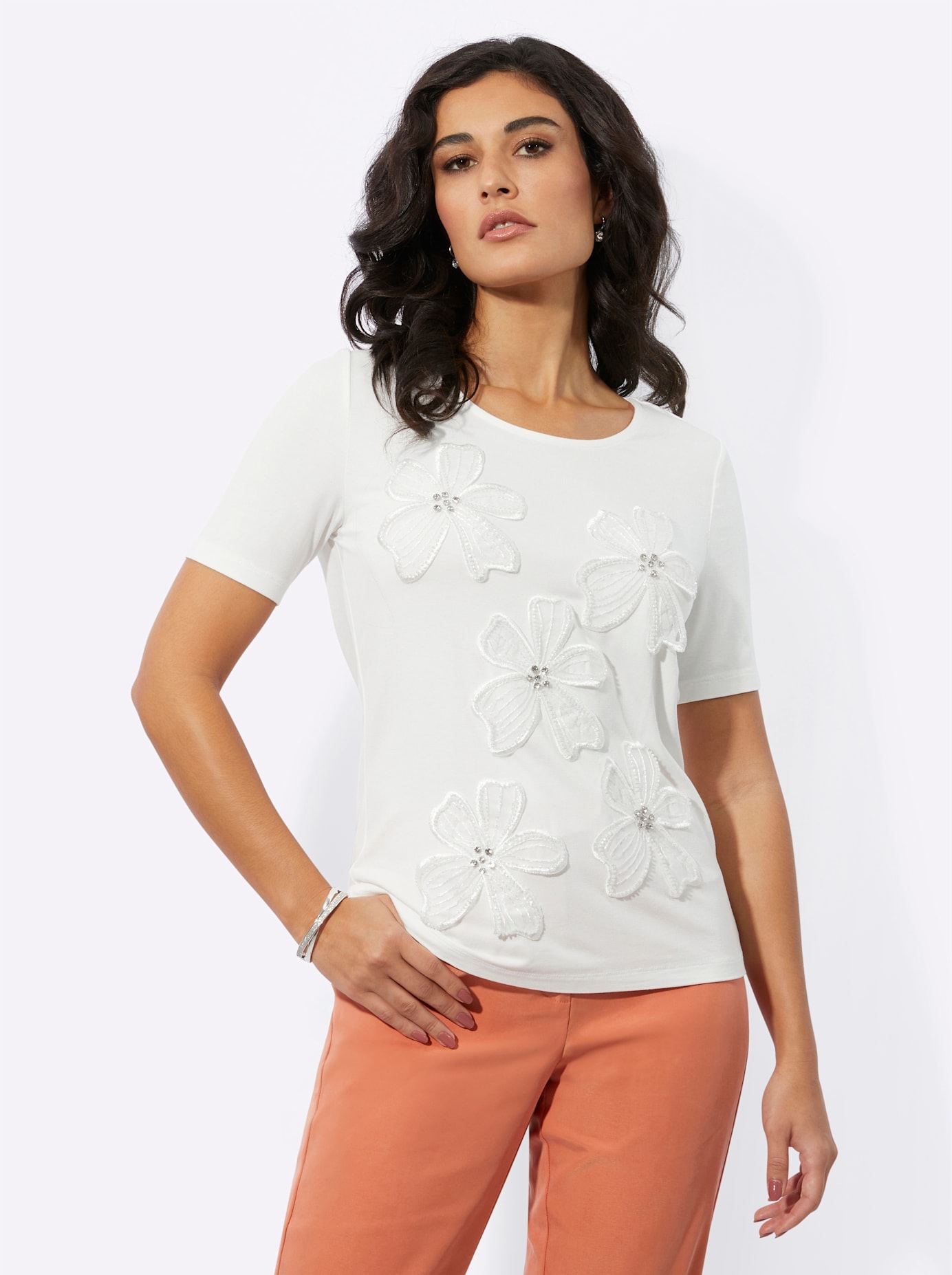creation L Rundhalsshirt "Shirt" 1 Stk. tlg. günstig online kaufen