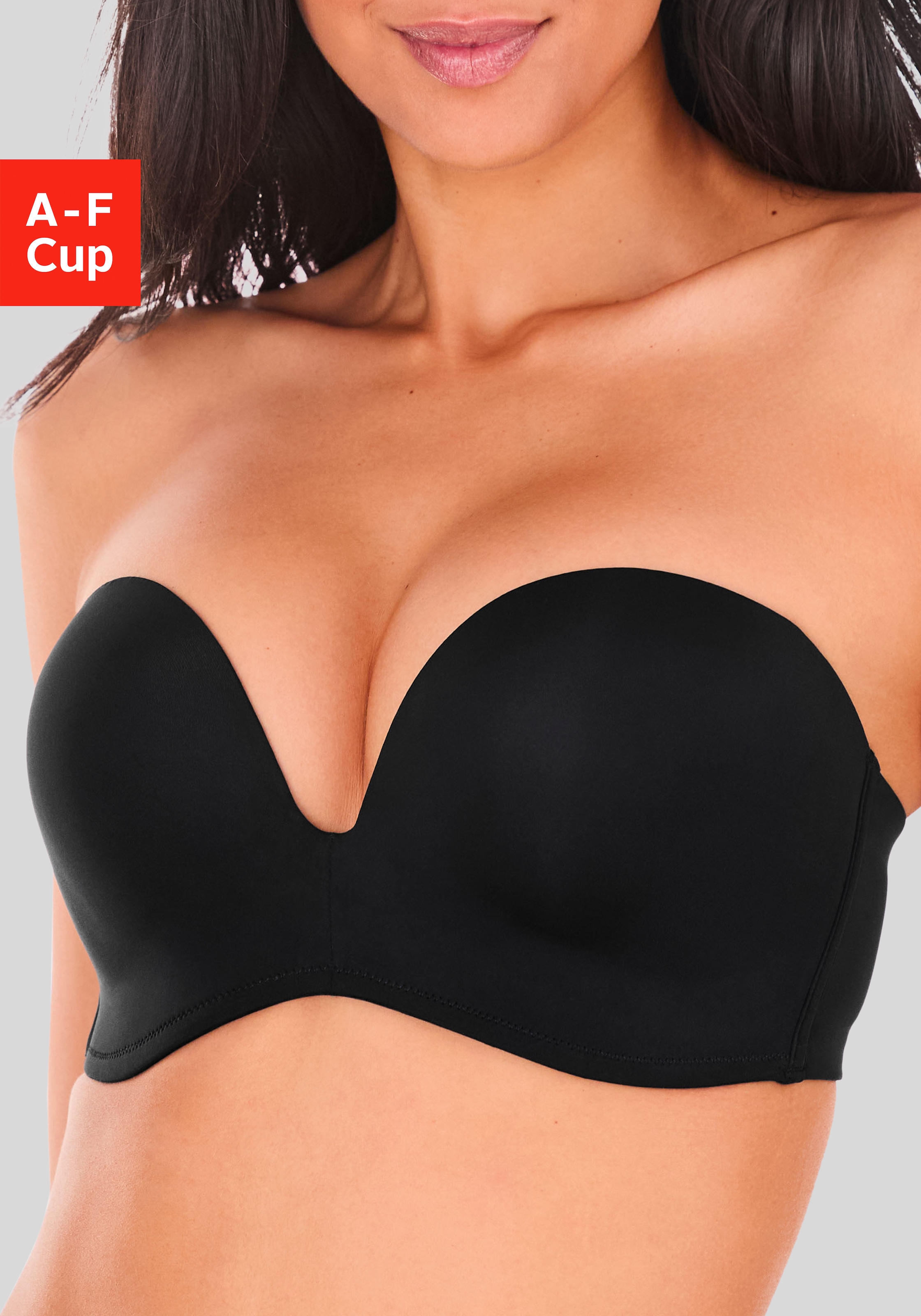 LASCANA Multiway-BH ", Dirndl-BH, BH ohne Träger, T-Shirt-BH, Trägerloser BH, Push-up-BH" mit 3 Tragevarianten, große Größen, Sommer