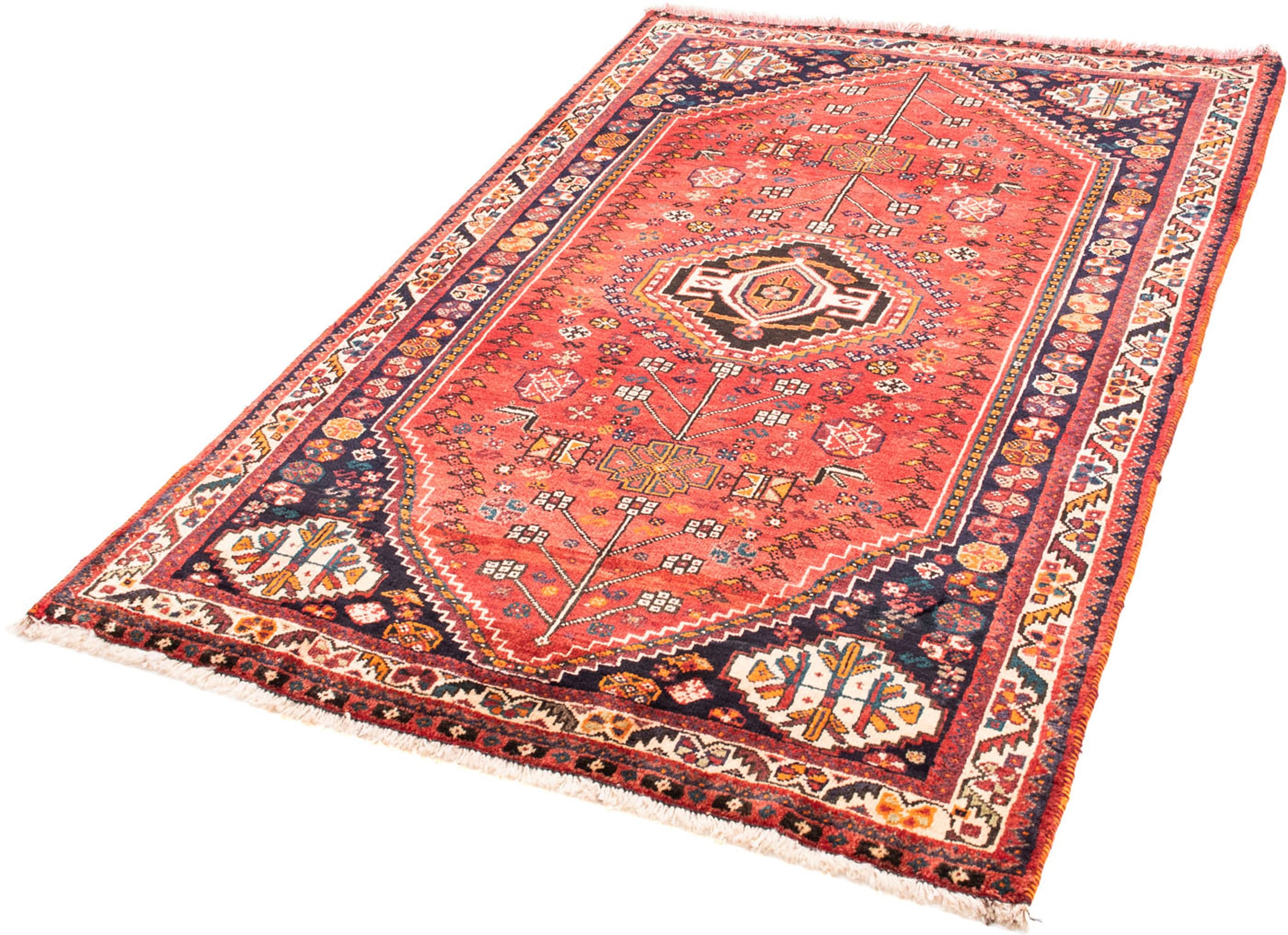 morgenland Orientteppich "Perser - Nomadic - 166 x 107 cm - rot", rechteckig, 10 mm Höhe, Wohnzimmer, Handgeknüpft, Einz