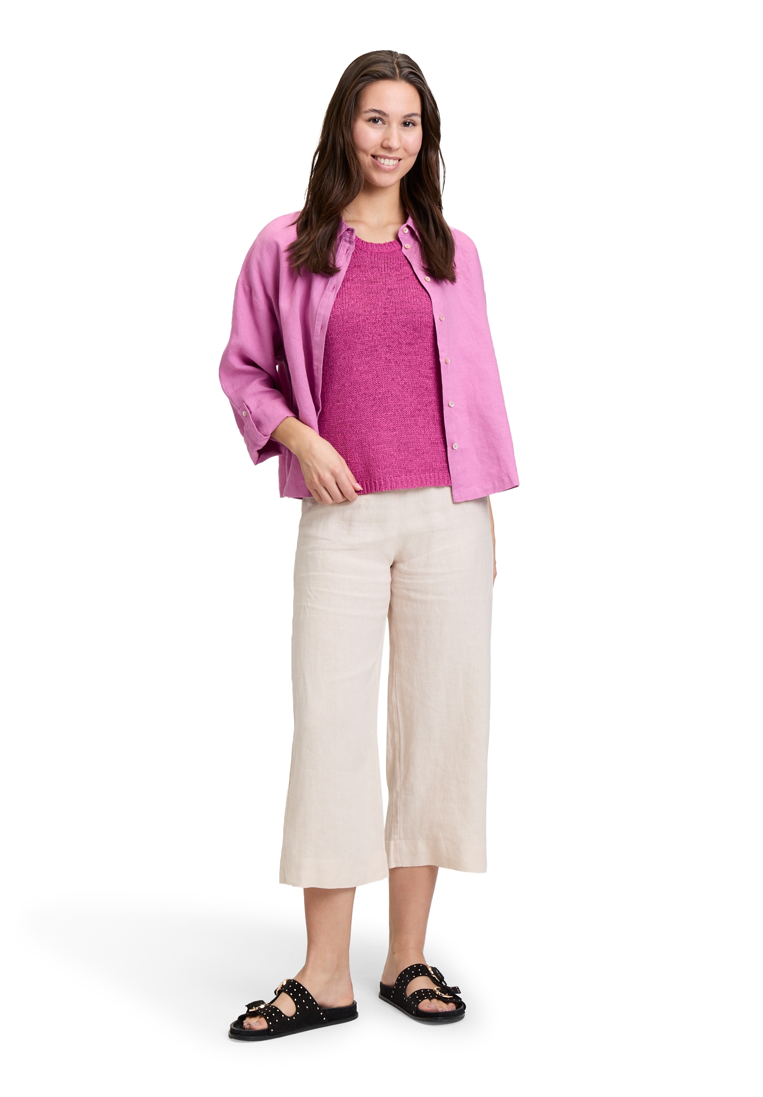 Cartoon Stricktop »Cartoon Strick-Top mit Rundhalsausschnitt«, Rippbündchen