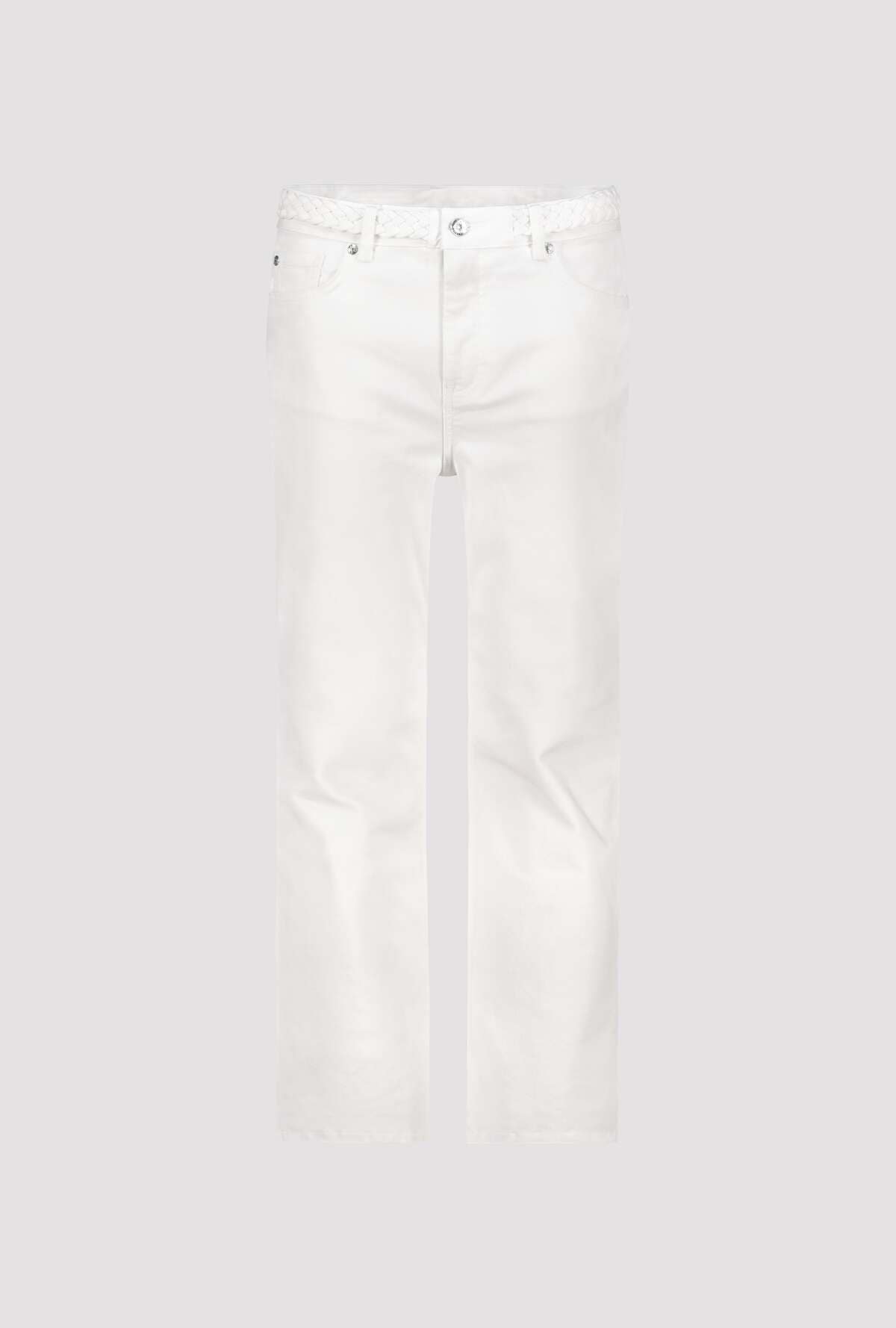 Monari 7/8-Jeans »Hose Jeans Bunddetail 66c« Reglar fit mit geflochtenem Bunddetail