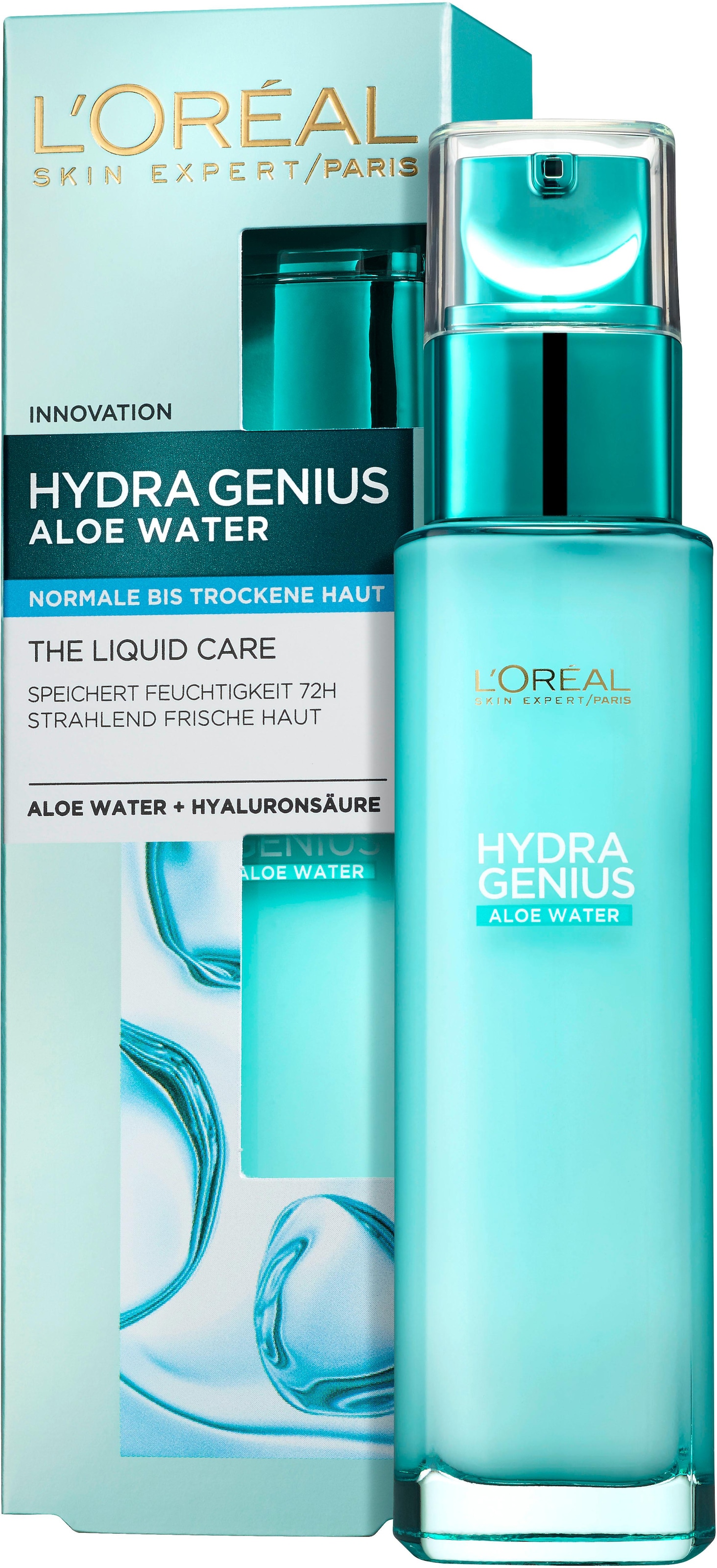 Gesichtsfluid »Hydra Genius Aloe Aqua«, für normale bis trockene Haut