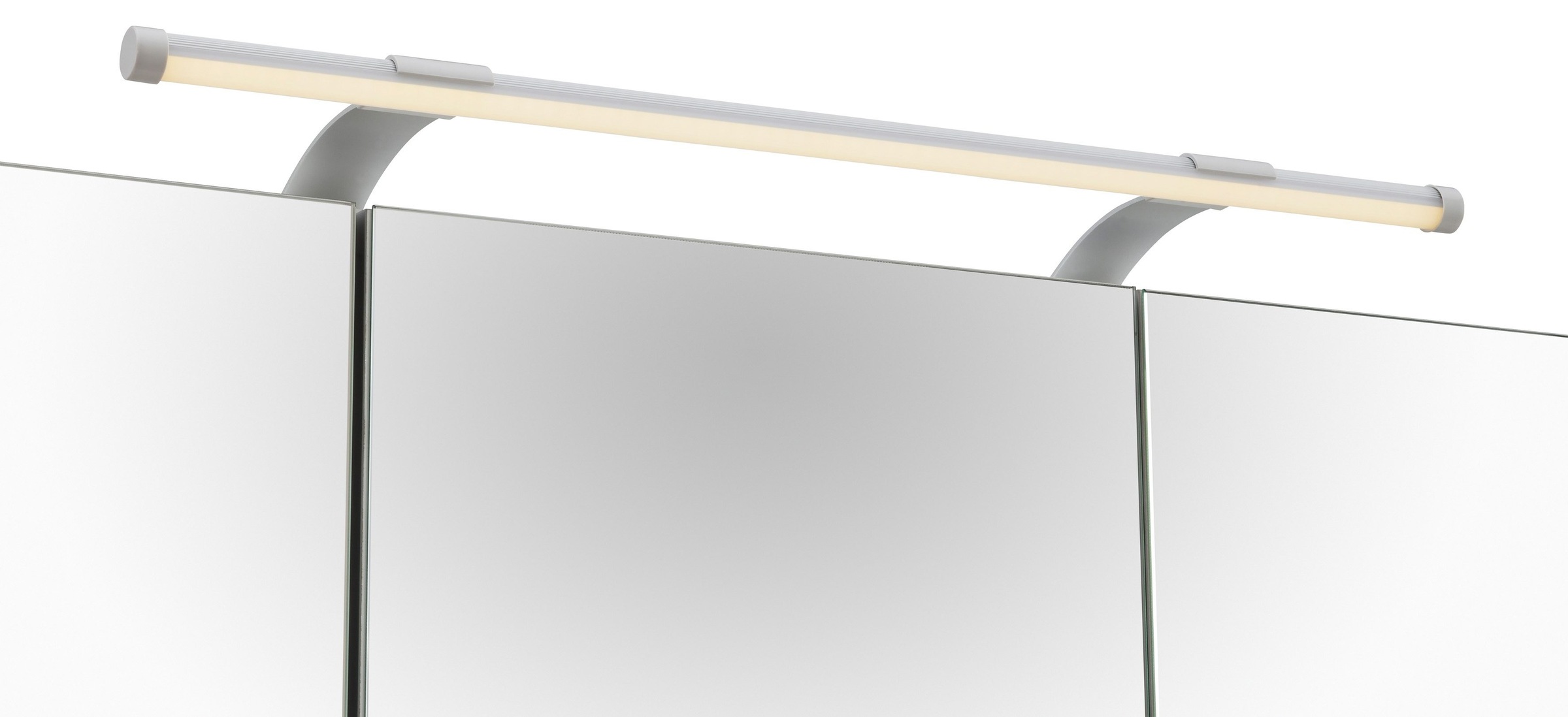 Schildmeyer Spiegelschrank »Dorina, mit höhenverstellbaren Glasböden made in Germany«, Breite 70 cm, 3-türig, LED-Beleuchtung, Schalter-/Steckdosenbox