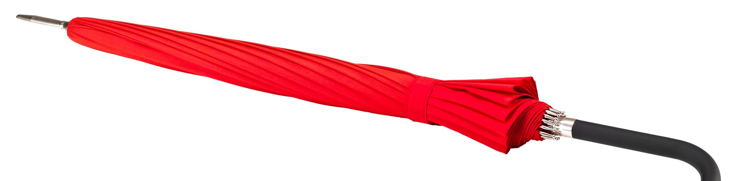EuroSCHIRM® Stockregenschirm »Metropolitan®, rot«, mit 16 Segmenten und eleganter Dachwölbung