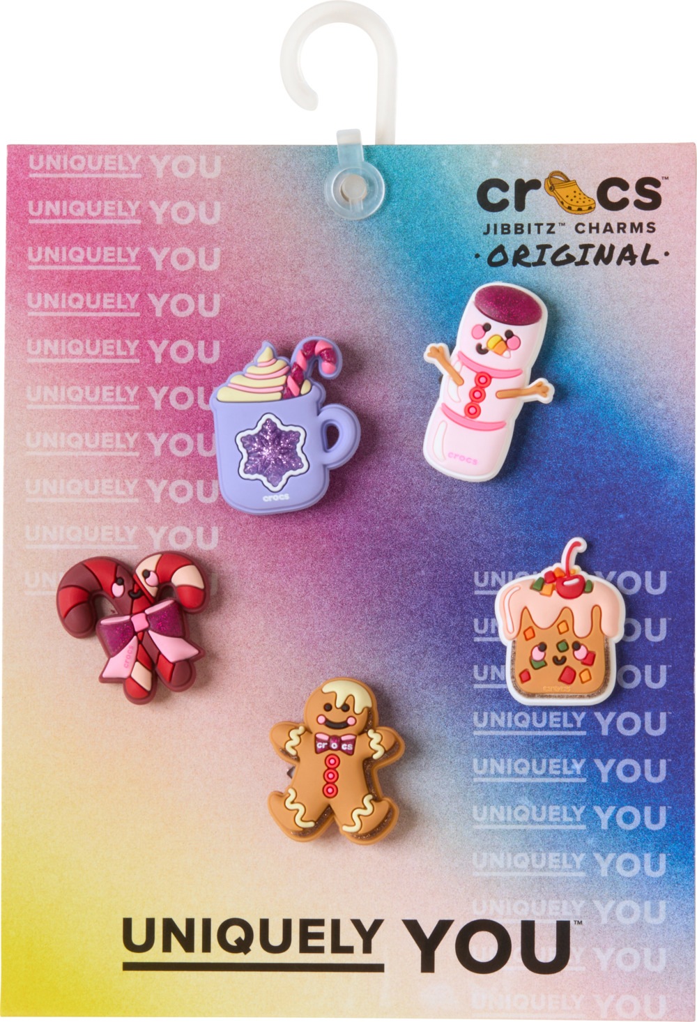 Crocs Schuhanstecker »Jibbitz™ Cute Winter Foods« Set, Kein Spielzeug. Nicht für Kinder unter 3 Jahren geeignet, 5 Stk. tlg. Winter Motive, Anstecker