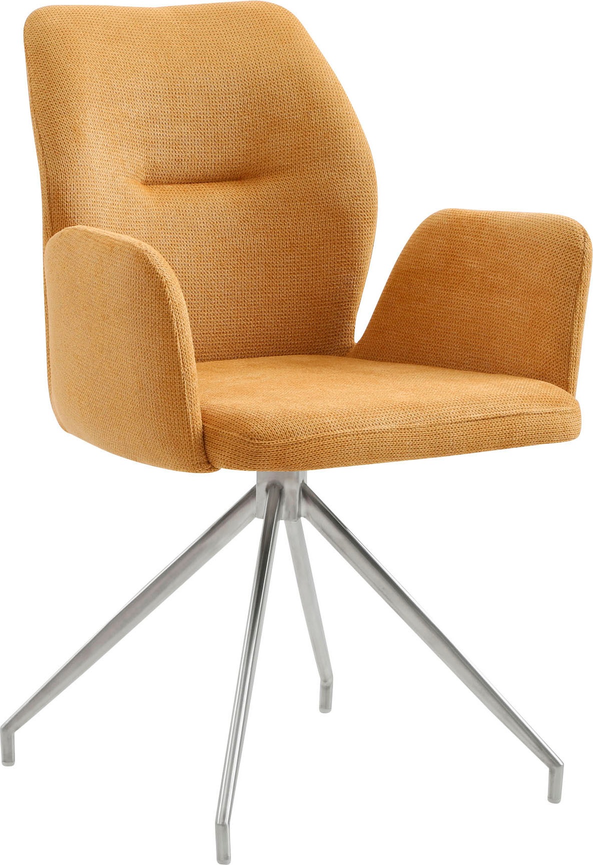 SalesFever Esszimmerstuhl "Taormina Armlehnstuhl mit silbernem Edelstahlges günstig online kaufen