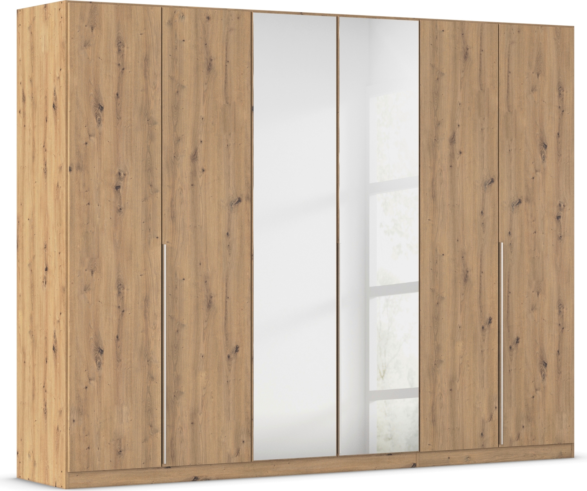 OTTO home Drehtürenschrank "Kleiderschrank Schrank Garderobe AGORDO mit Dekor- oder Hochglanzfront" in zwei Griff-Farben, Breiten 91-405 cm, durchdachte Innenausstattung, in 8 Breiten und 2 Höhen MADE IN GERMANY