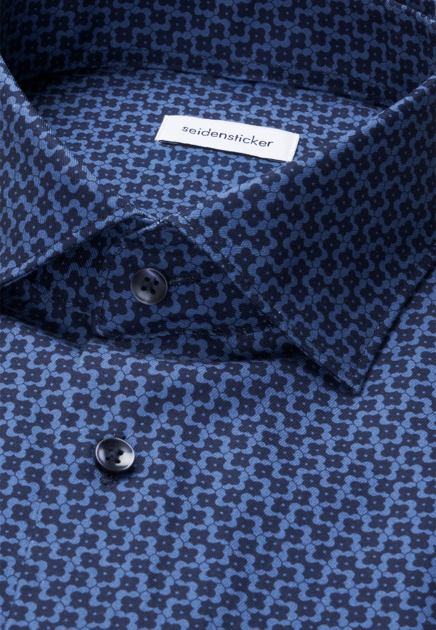 seidensticker Businesshemd »Schwarze Rose« Regular 1/1 Kentkragen Druck