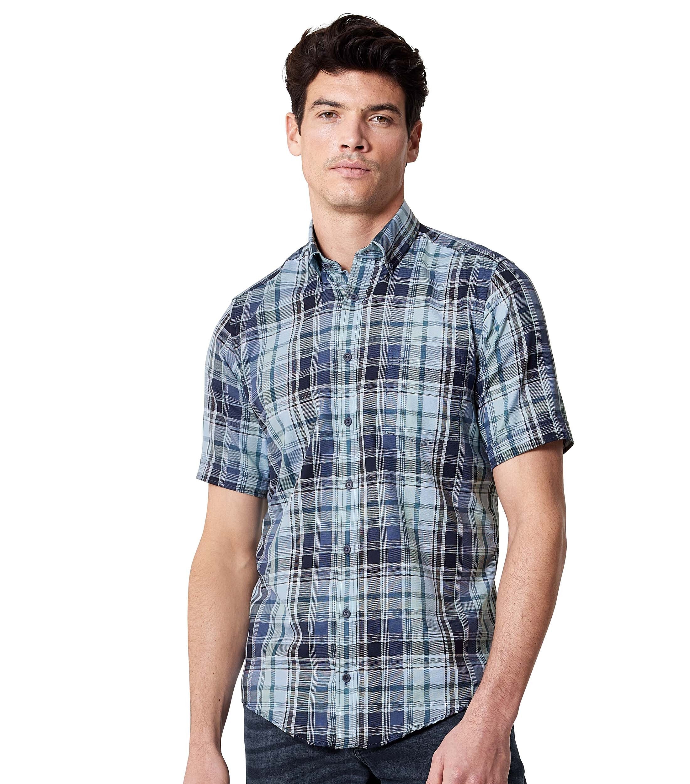 CASAMODA Kurzarmhemd "CASAMODA Freizeithemd Kurzarm kariert" günstig online kaufen