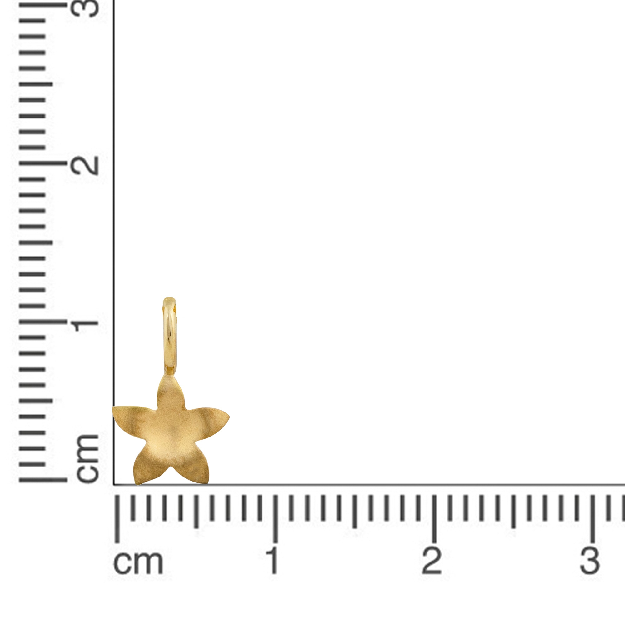 Orolino Kettenanhänger »585 Gold mit Blumen-Motiv 7mm breit«