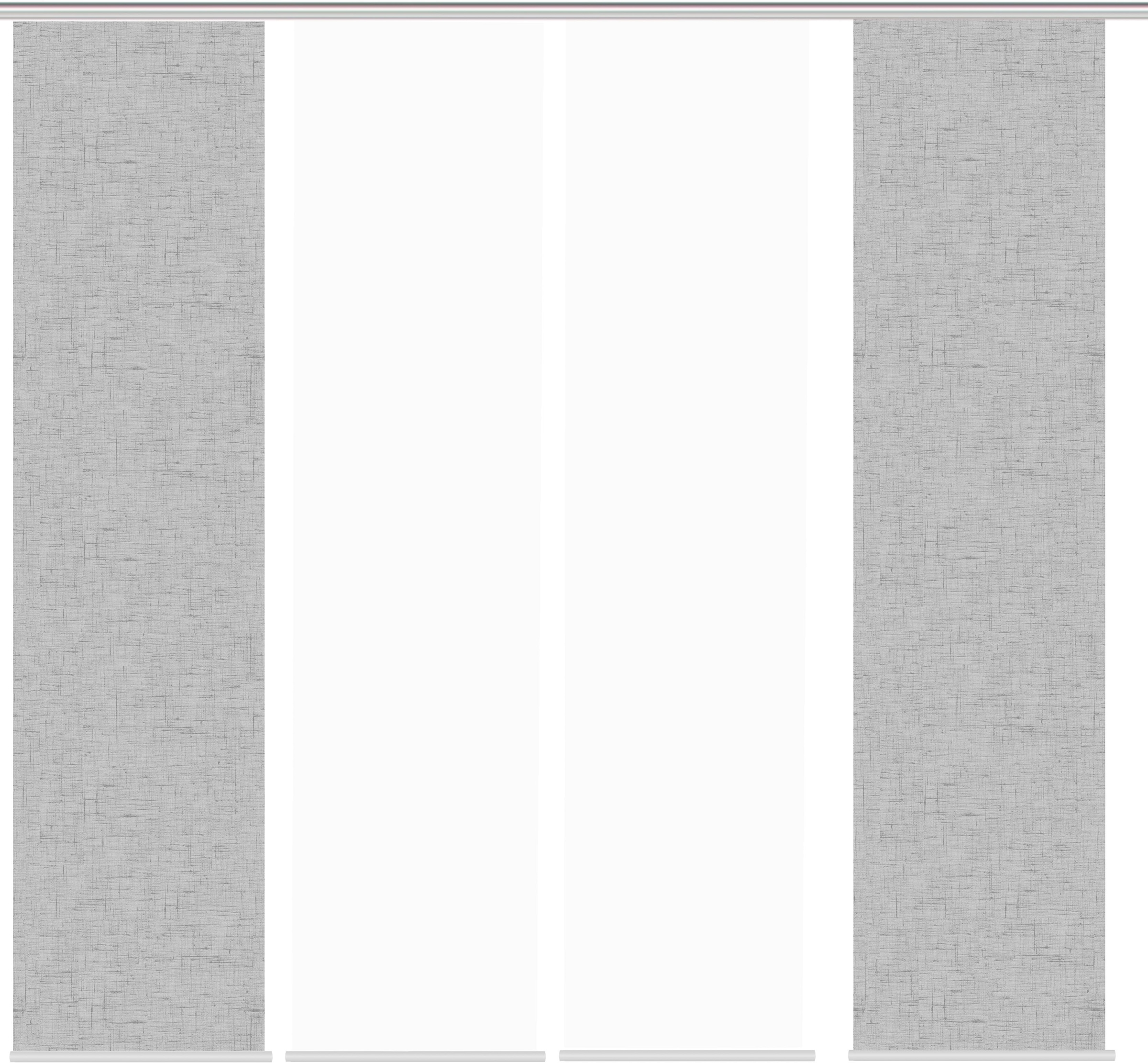 HOME WOHNIDEEN Schiebegardine »PIVE 4er SET«, (4 St.), Schiebevorhang Digidruck 4er Set PIVE